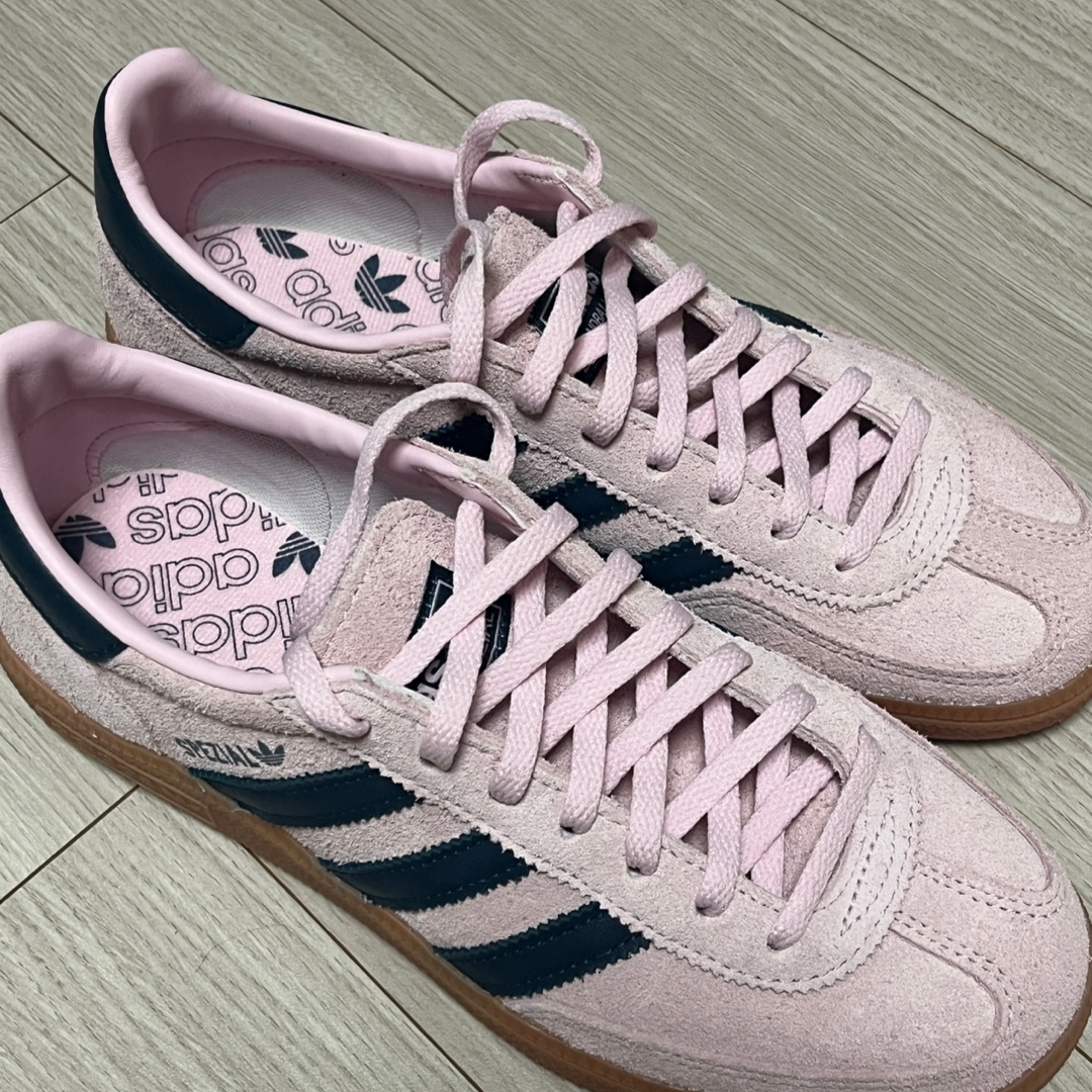 (W) Adidas Spezial Handball Clear Pink 착용 스타일