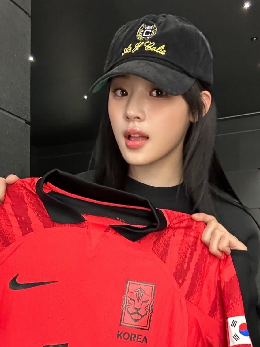 Nike Korea Dri-Fit Stadium Home SS Jersey Global Red - Asia (Non Marking Ver.) 착용 스타일 - 1