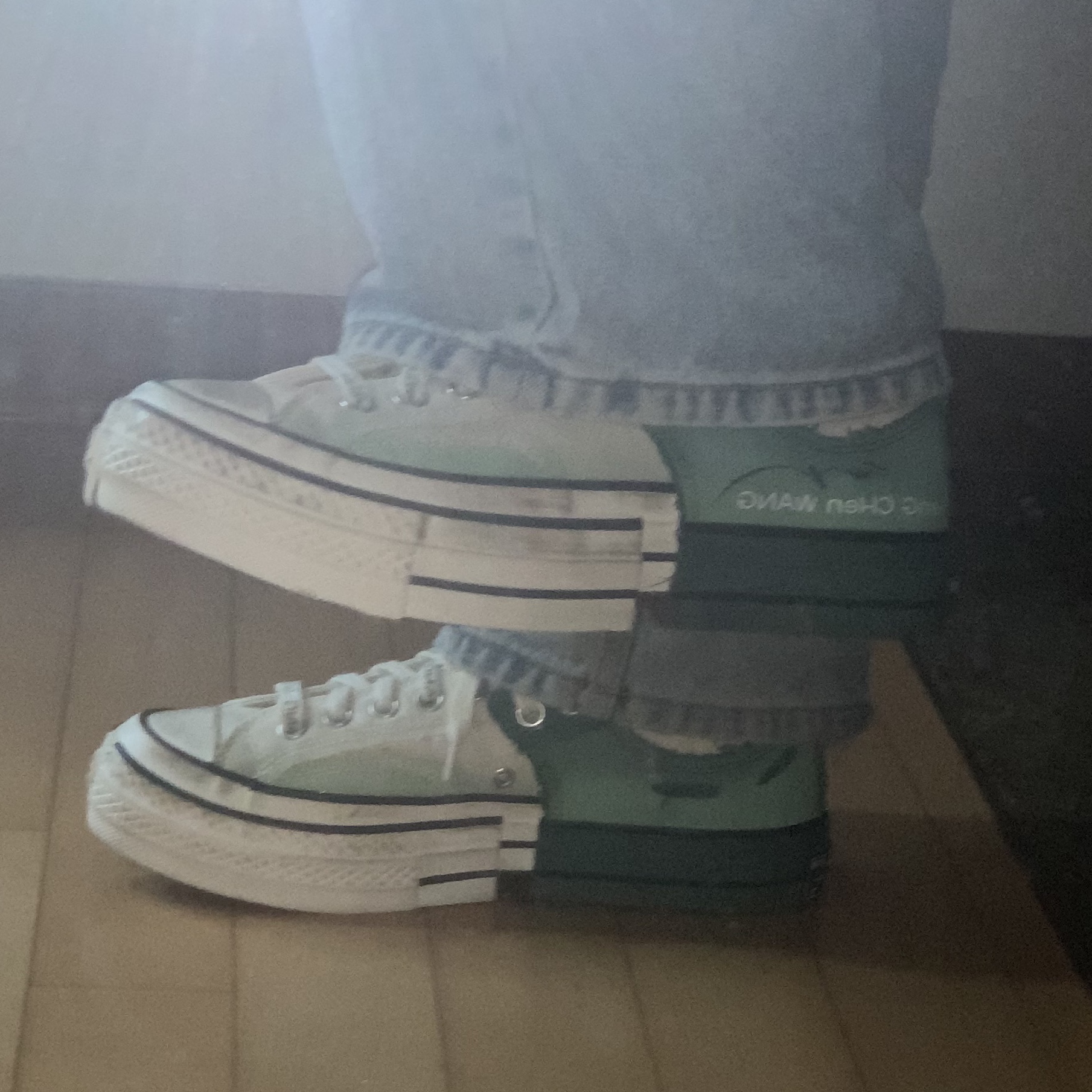 Converse x Feng Chen Wang Chuck 70 Ox 2-in-1 Myrtle 착용 스타일
