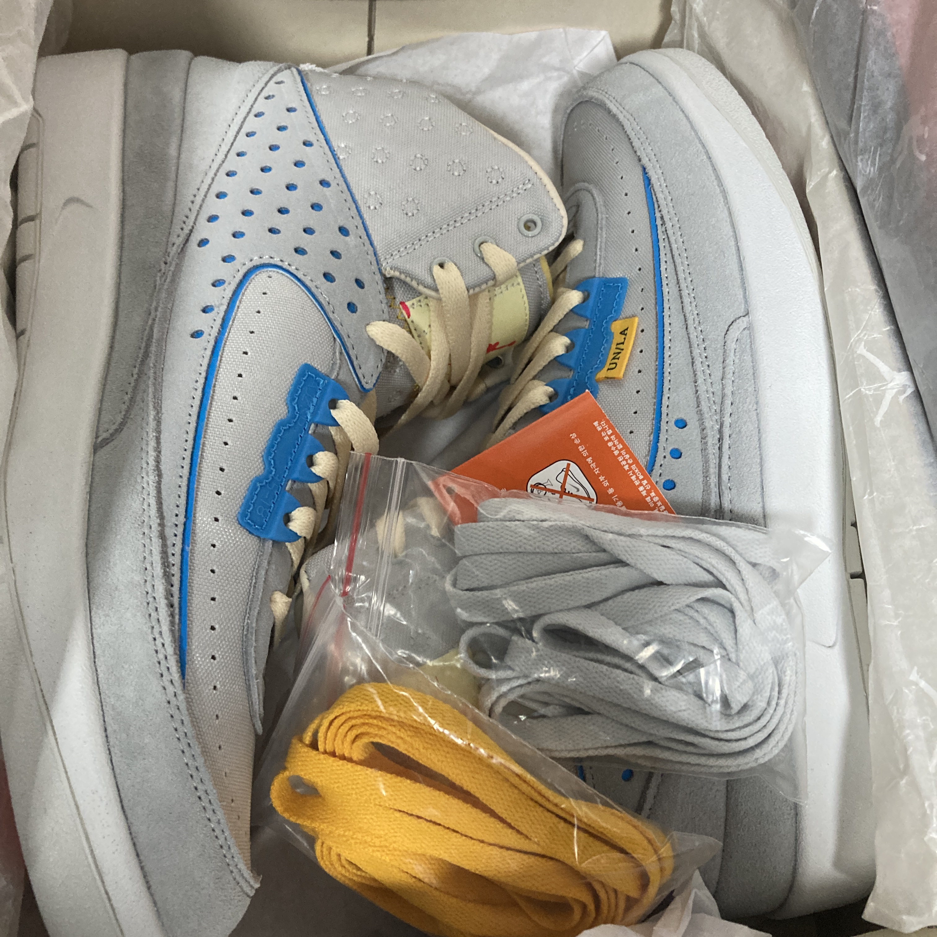 Jordan 2 x Union Retro SP Grey Fog 착용 스타일