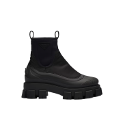 Prada Monolith Re-Nylon Gabardine Boots Black