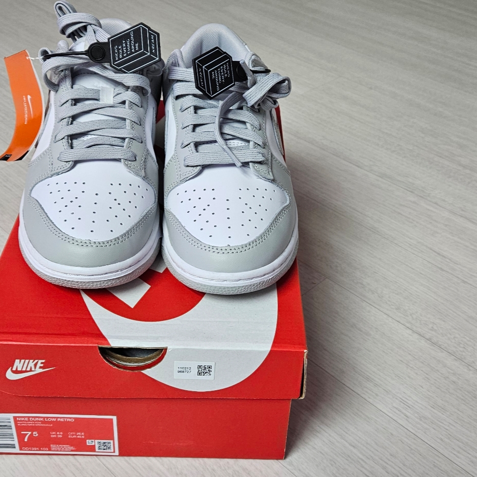 Nike Dunk Low Retro Grey Fog 착용 스타일 - 2