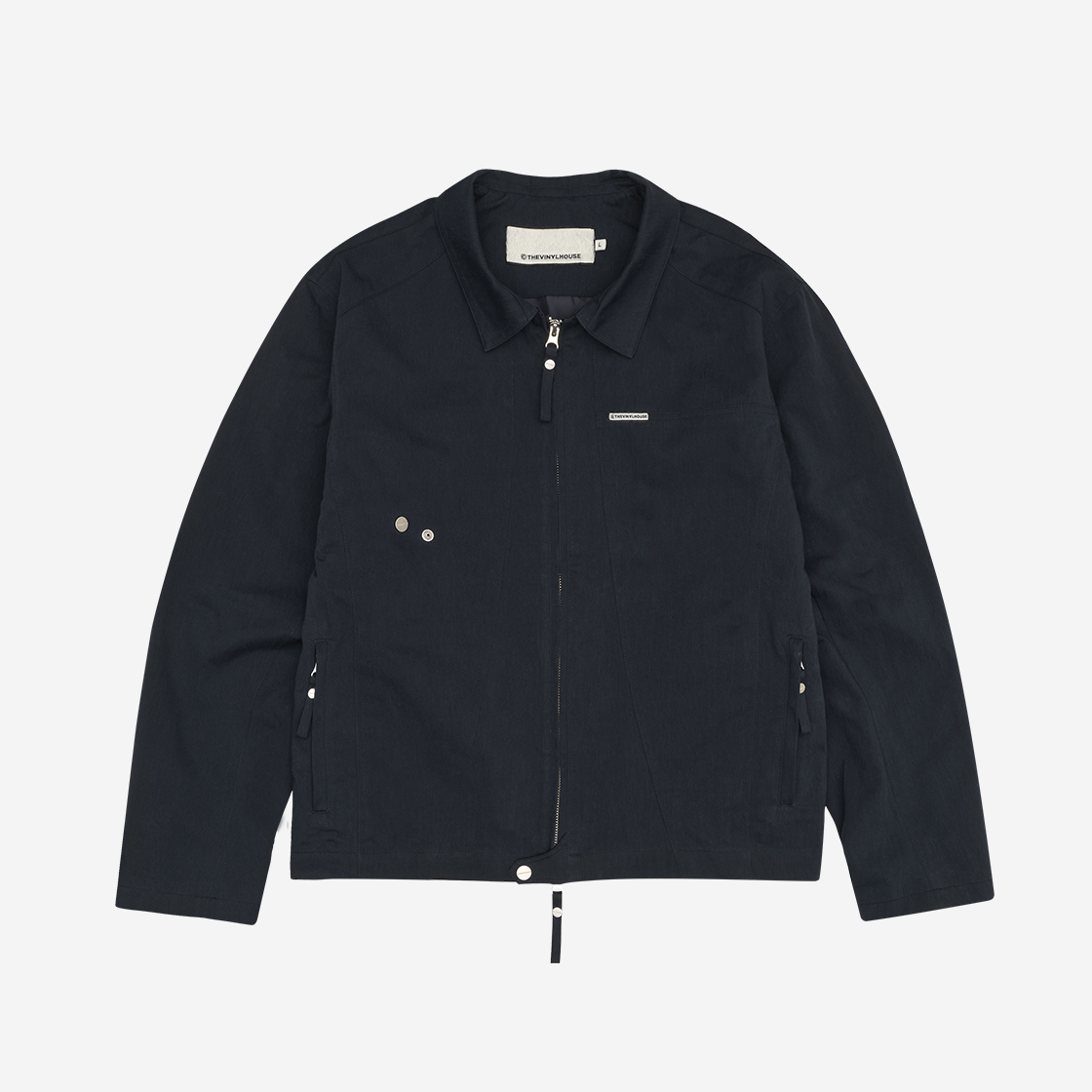 더바이닐하우스 투웨이 집 싱글 자켓 네이비(Thevinylhouse 2Way Zip Single Jacket Navy) - 2