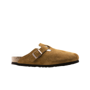 Birkenstock Boston Shearling Suede Leather Mink - Narrow