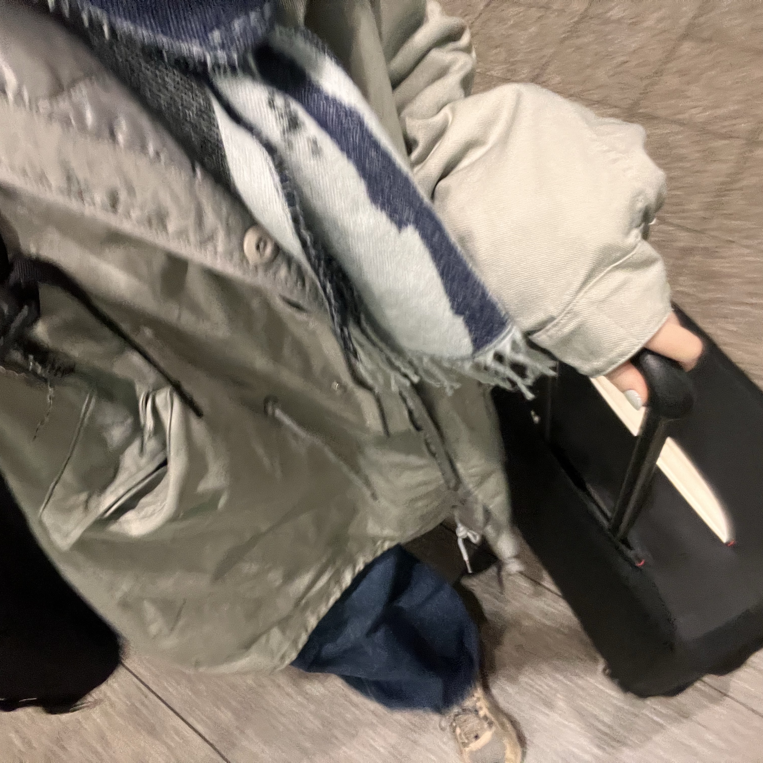 Zara x Ader Error Wide Leg Jeans Blue 착용 스타일 - 2