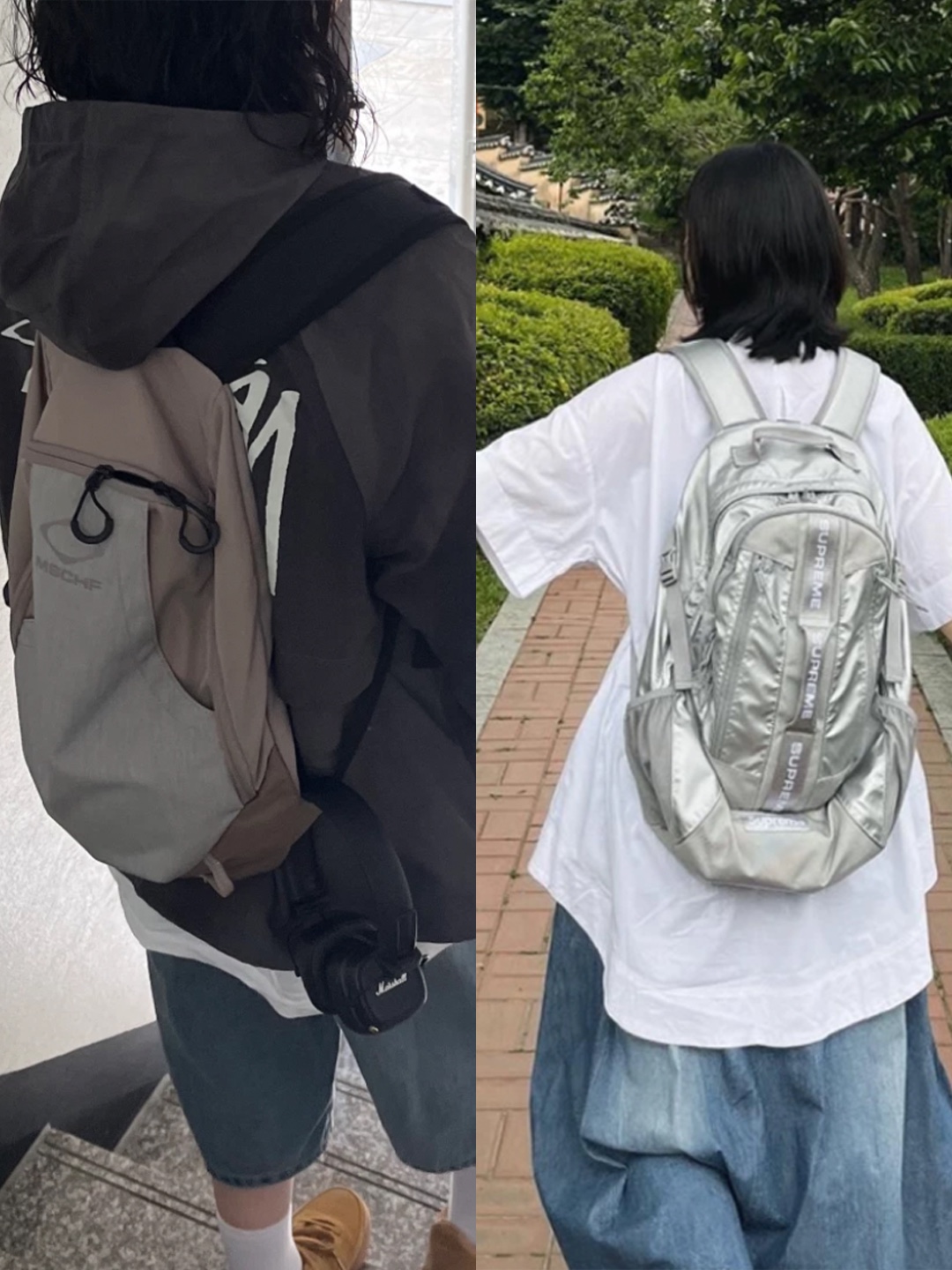 Supreme Backpack Blue - 23FW, Arc'teryx x Beams Mantis 26 Backpack Tranquil 착용 스타일 - 3