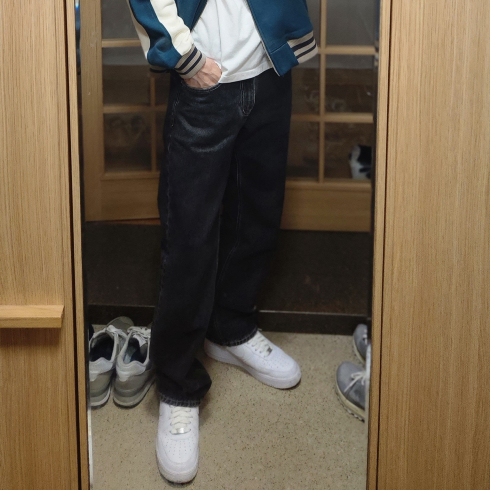 Nike Air Force 1 '07 Low White 착용 스타일