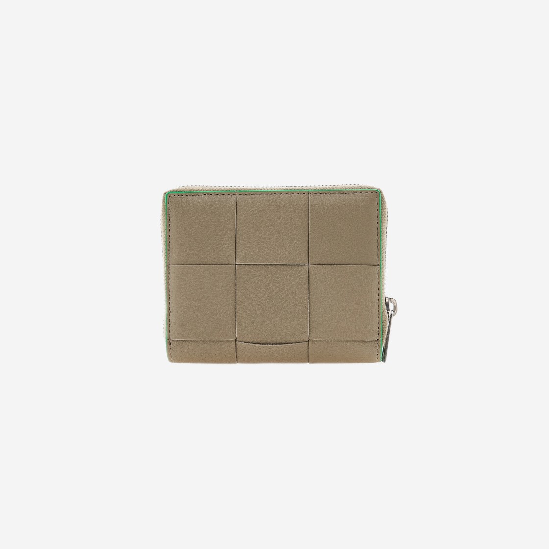 Bottega Veneta Compact Zip Around Wallet Taupe Parakeet 상세 이미지 3