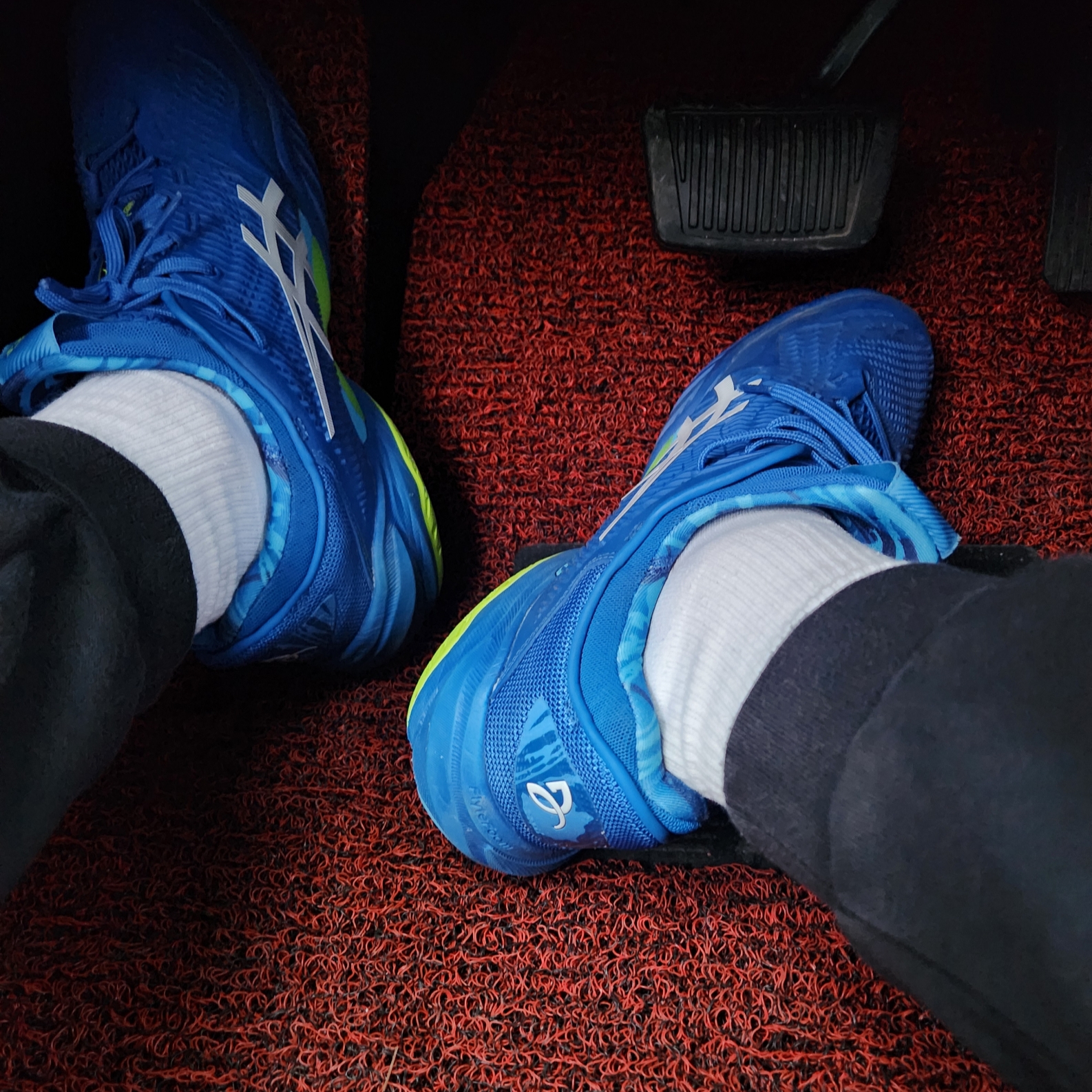 Asics Court FF 3 Novak Tuna Blue White 착용 스타일