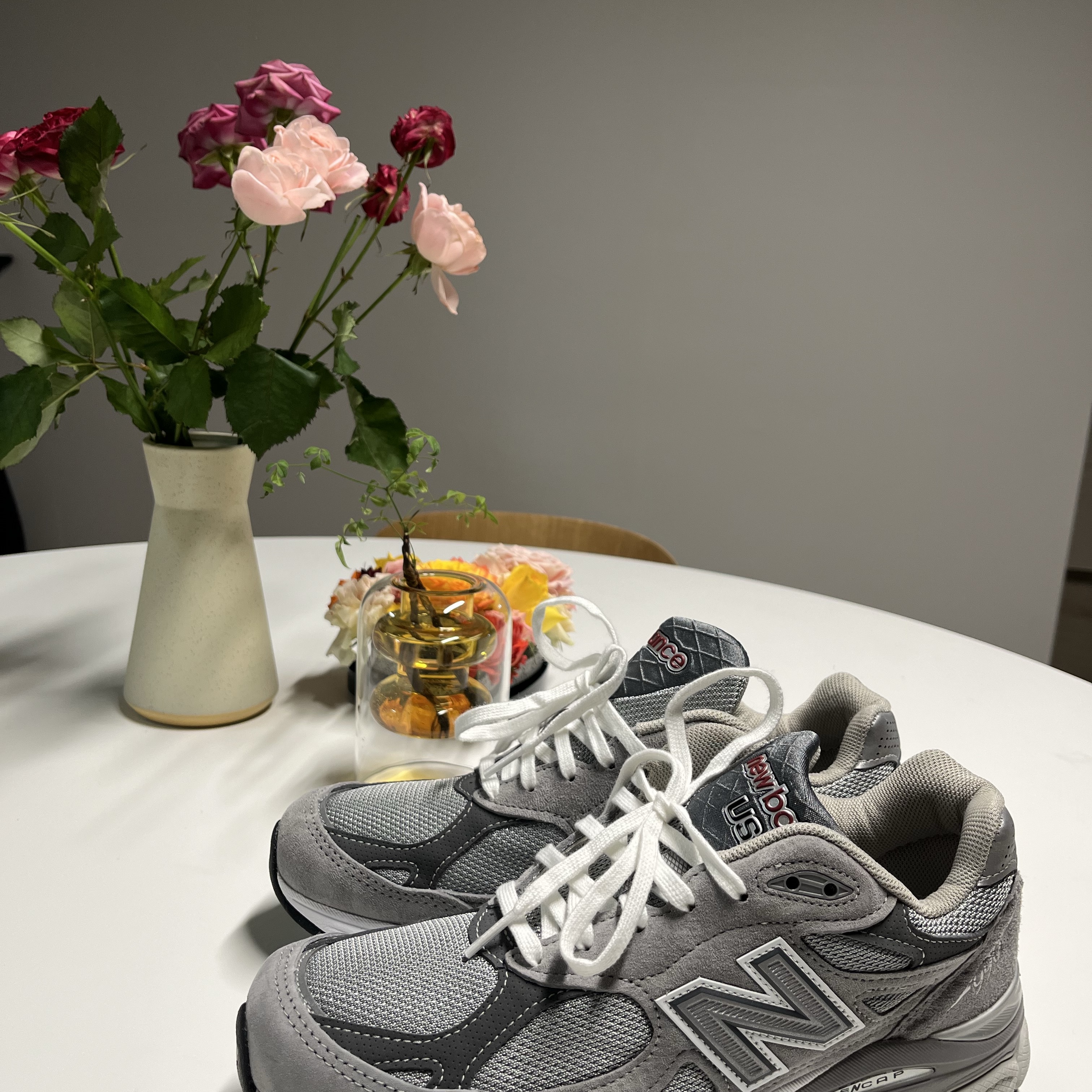 New Balance 990v3 Made in USA Grey - D Standard 착용 스타일