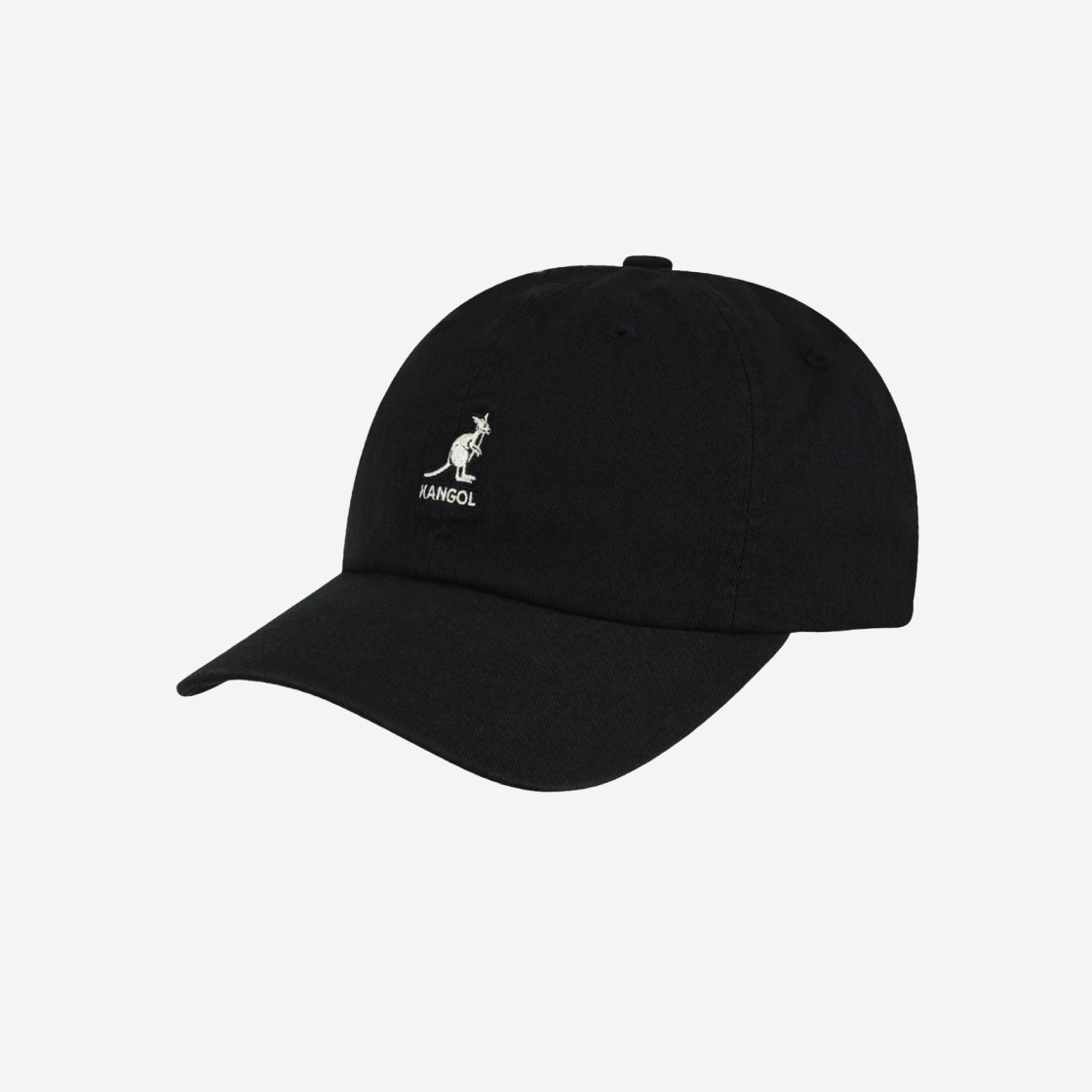 Kangol Washed Baseball Cap Black 상세 이미지 1