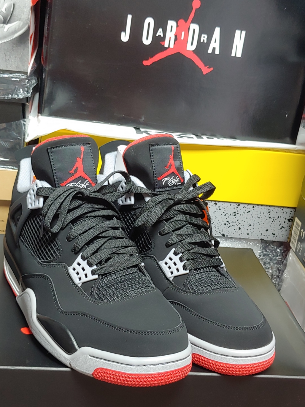 Jordan 4 Retro Bred Reimagined, Jordan 4 Retro Bred 2019 착용 스타일 - 3