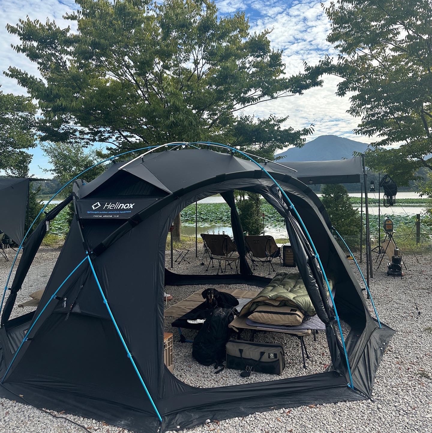 Helinox Nona Dome 4.0 Black 착용 스타일