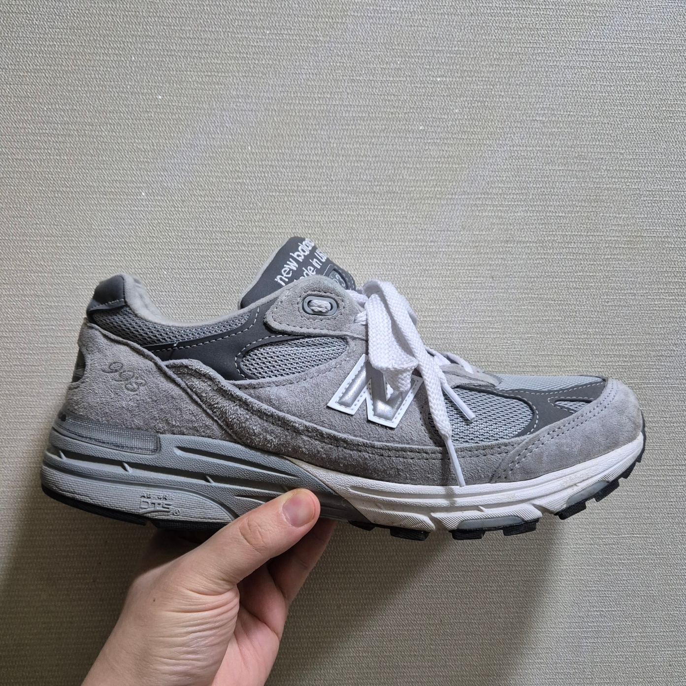 New Balance 993 Made in USA Grey - D Standard 착용 스타일
