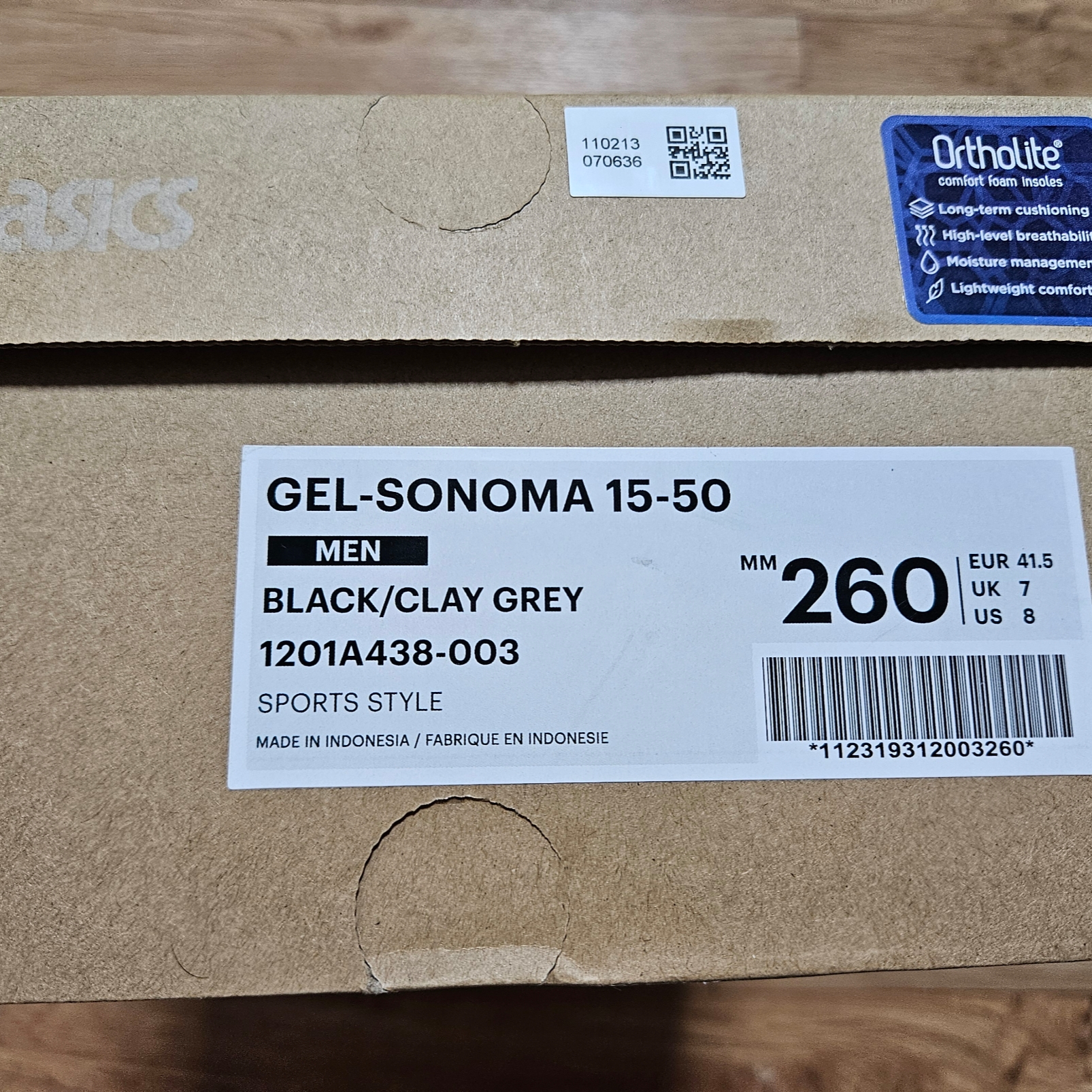 Asics Gel-Sonoma 15-50 Black Clay Grey 착용 스타일 - 4