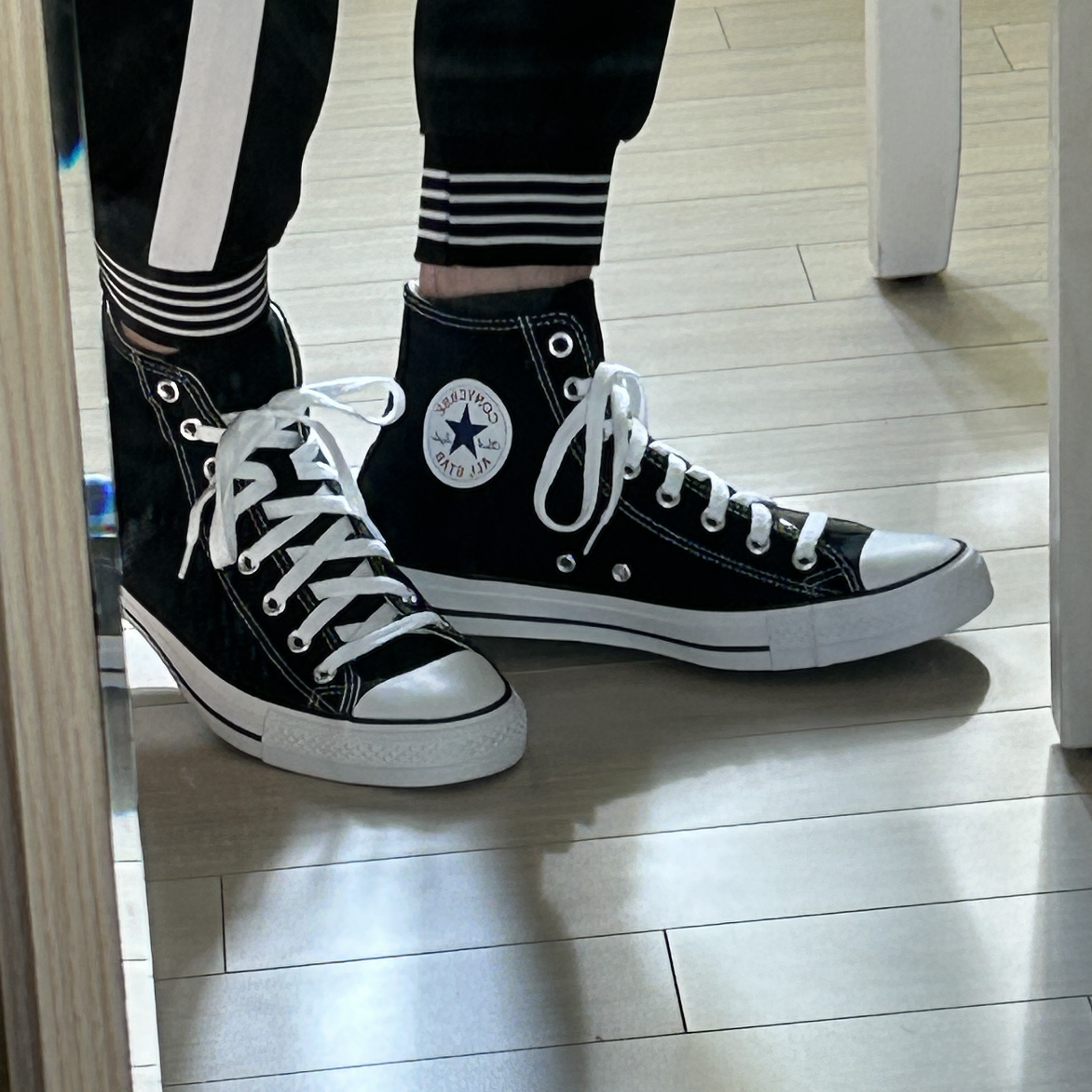 Converse Chuck Taylor All Star Hi Black 착용 스타일