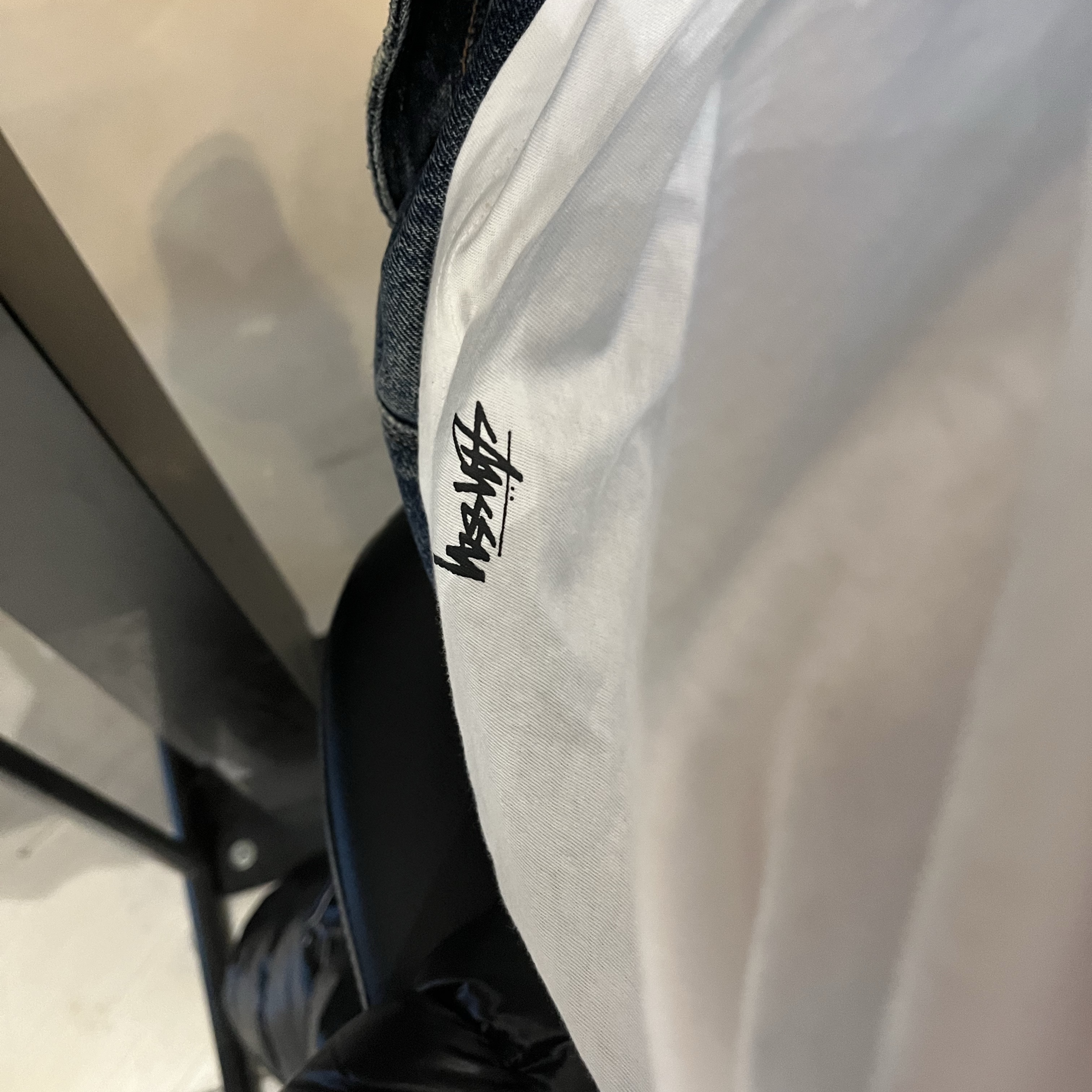 Stussy Undershirt White (3 Pack) 착용 스타일 - 5