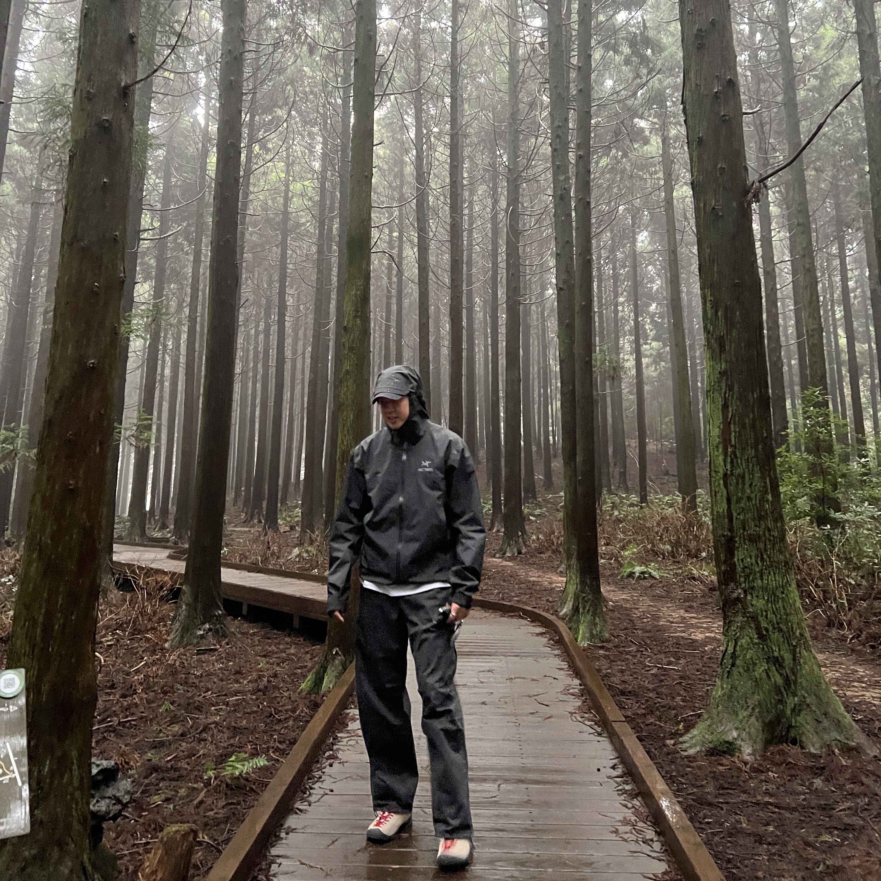 Arc'teryx Beta Jacket Black, Keen Jasper Suede Sneakers Silver Mink 착용 스타일