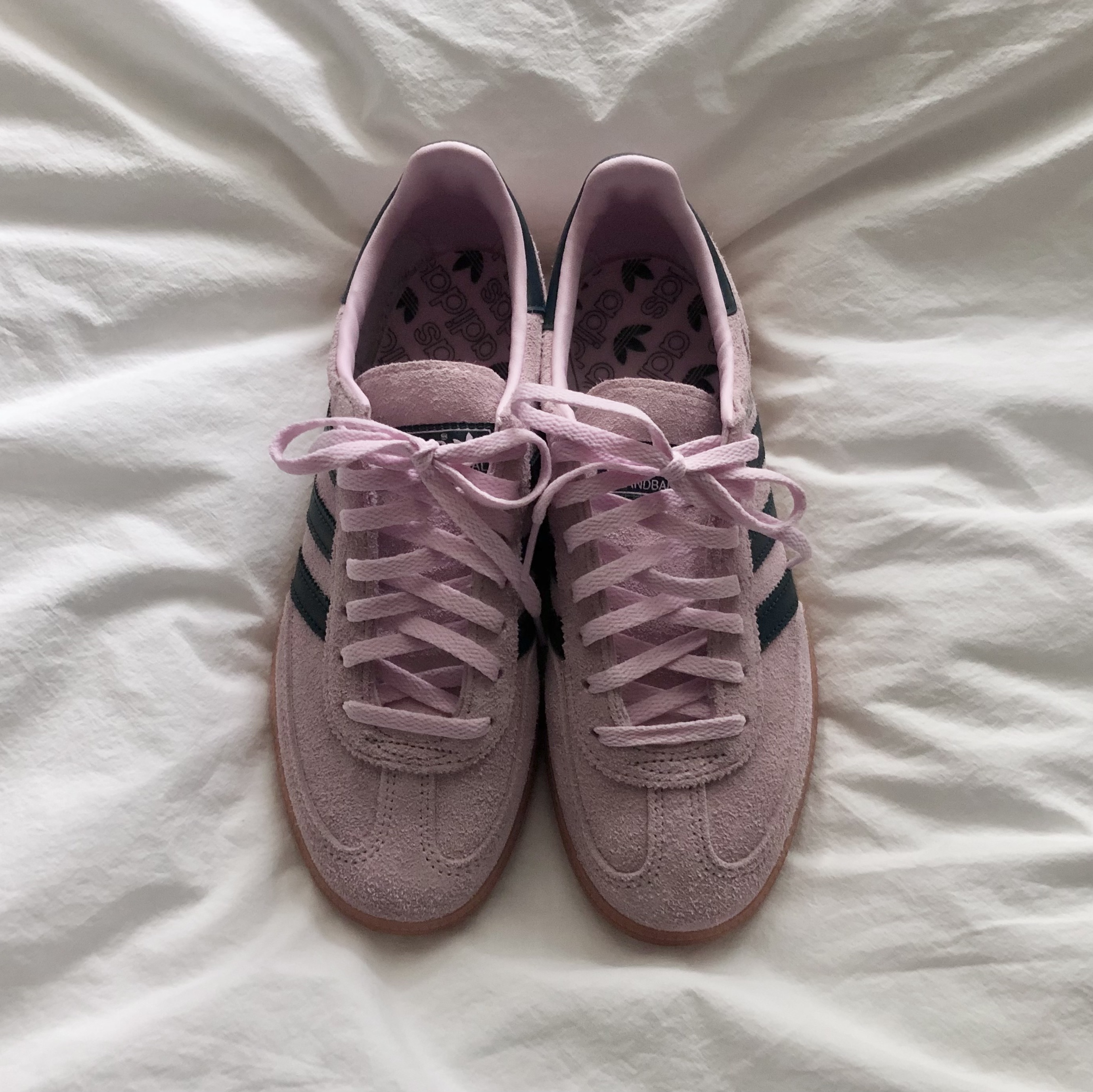 (W) Adidas Spezial Handball Clear Pink 착용 스타일