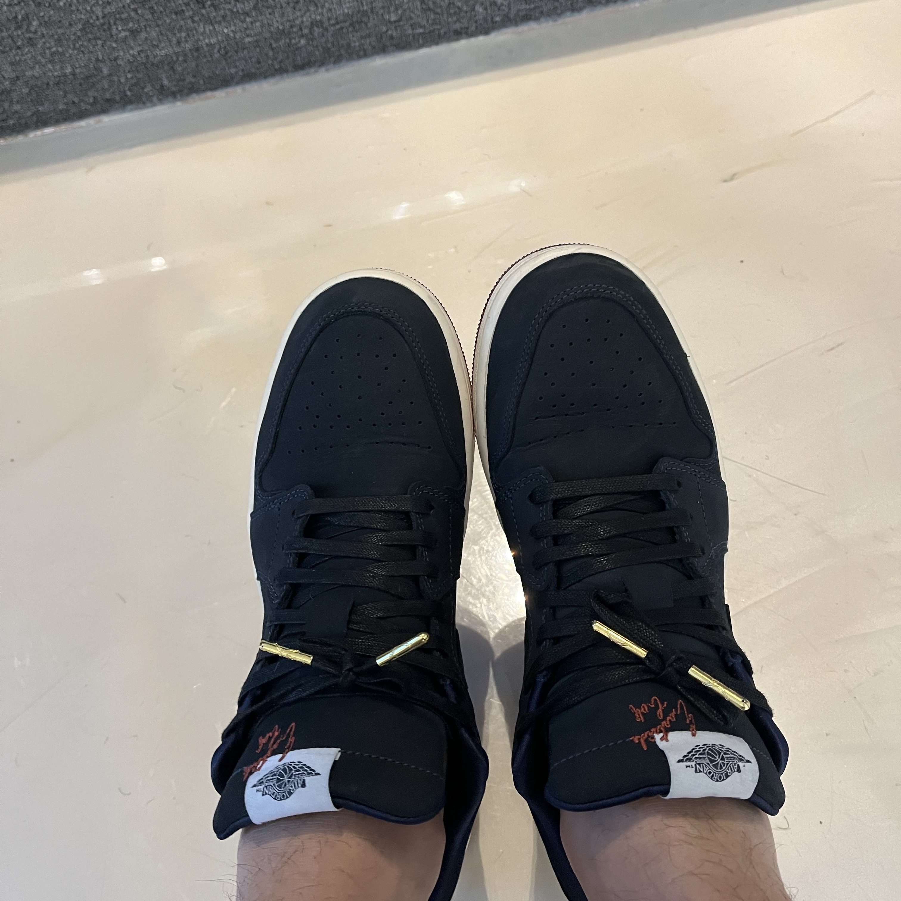Jordan 1 x Eastside Golf Low Midnight Navy 착용 스타일 - 1