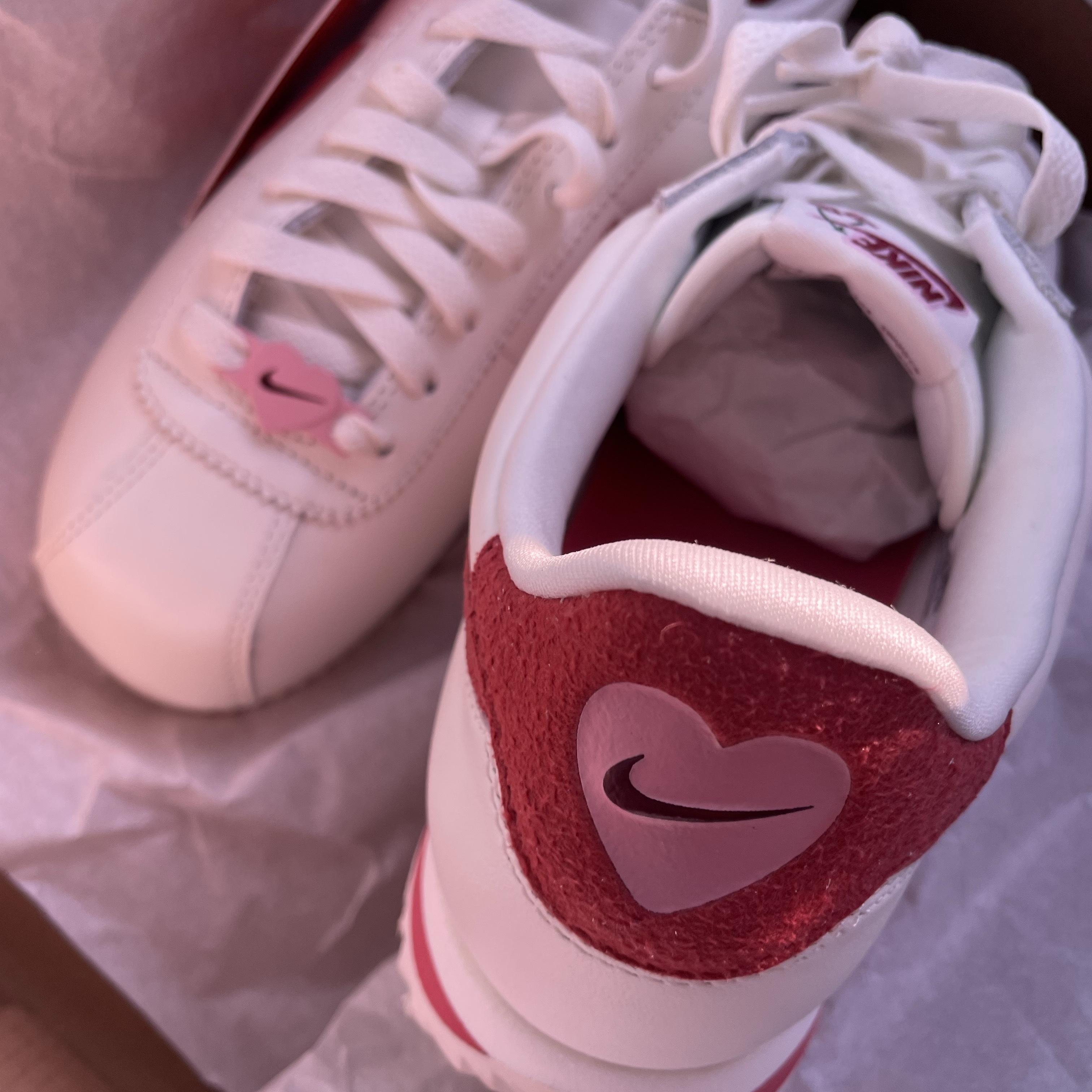 (W) Nike Cortez SE Valentine Day Sail Adobe 착용 스타일 - 3