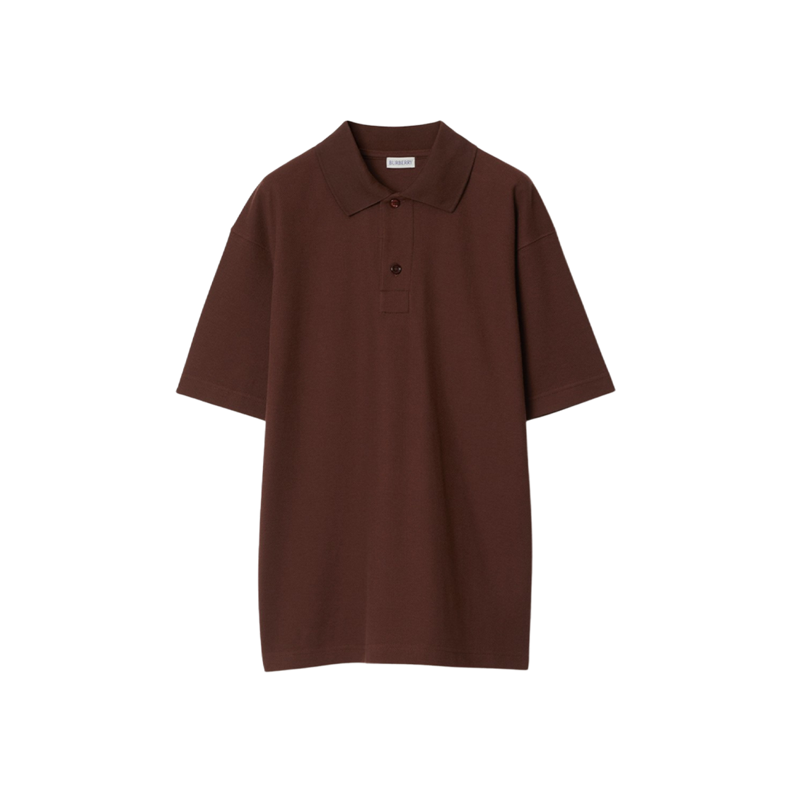 Burberry Cotton Polo Shirt Treacle 상세 이미지 1