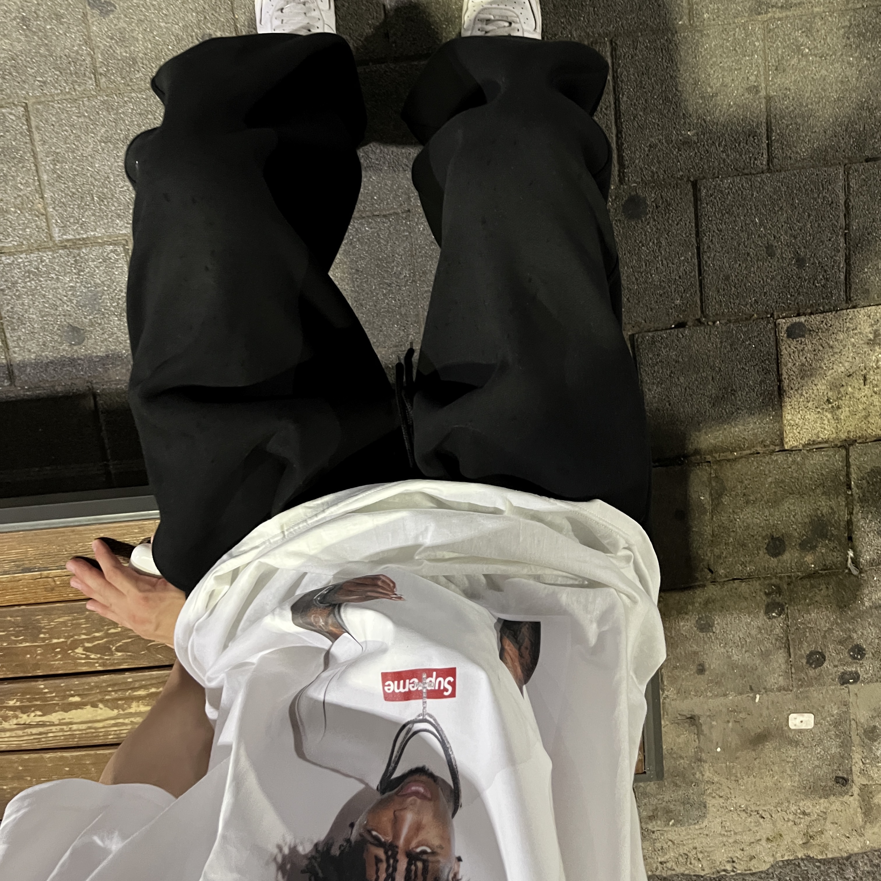 Supreme NBA Youngboy T-Shirt White - 23FW 착용 스타일 - 2
