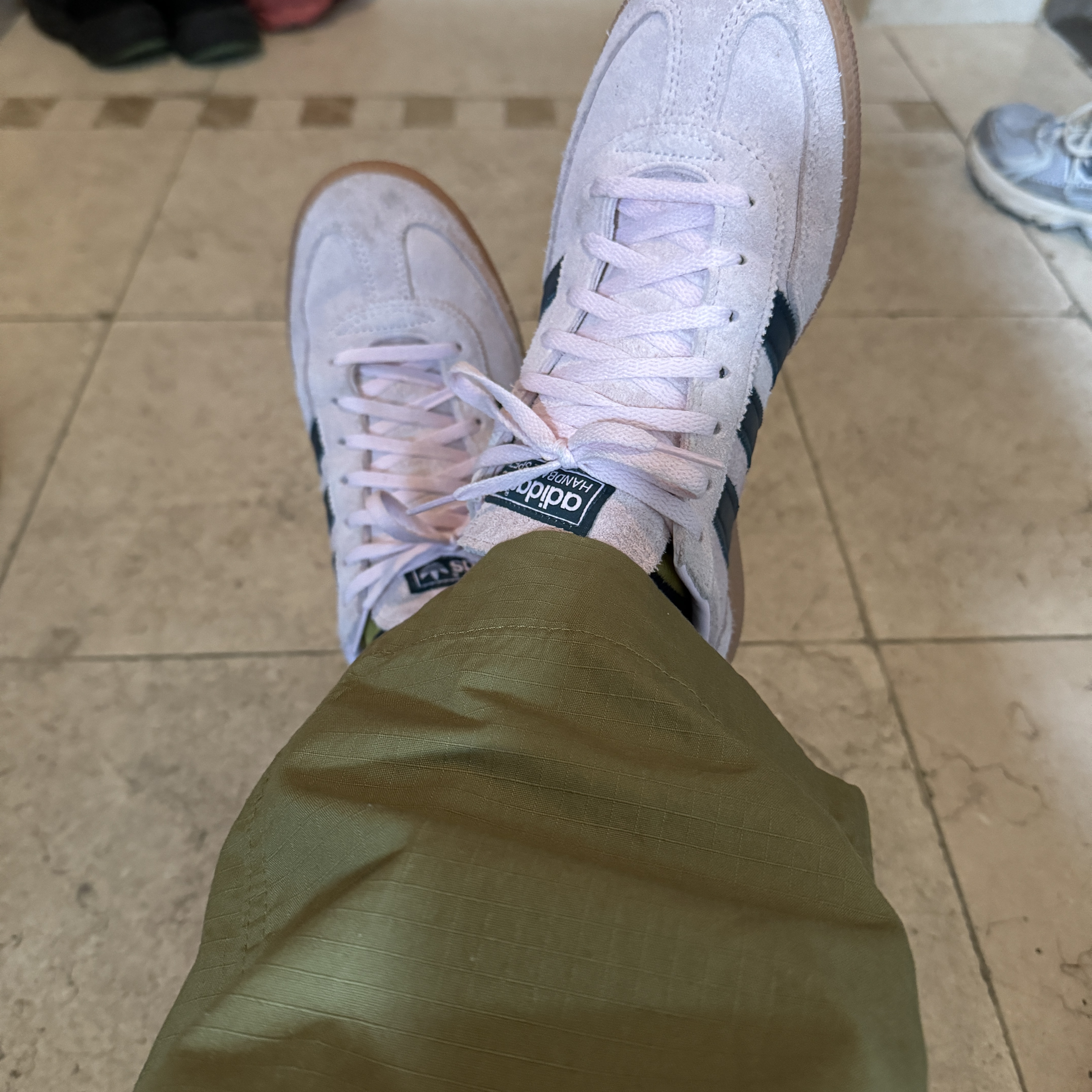 (W) Adidas Spezial Handball Clear Pink 착용 스타일