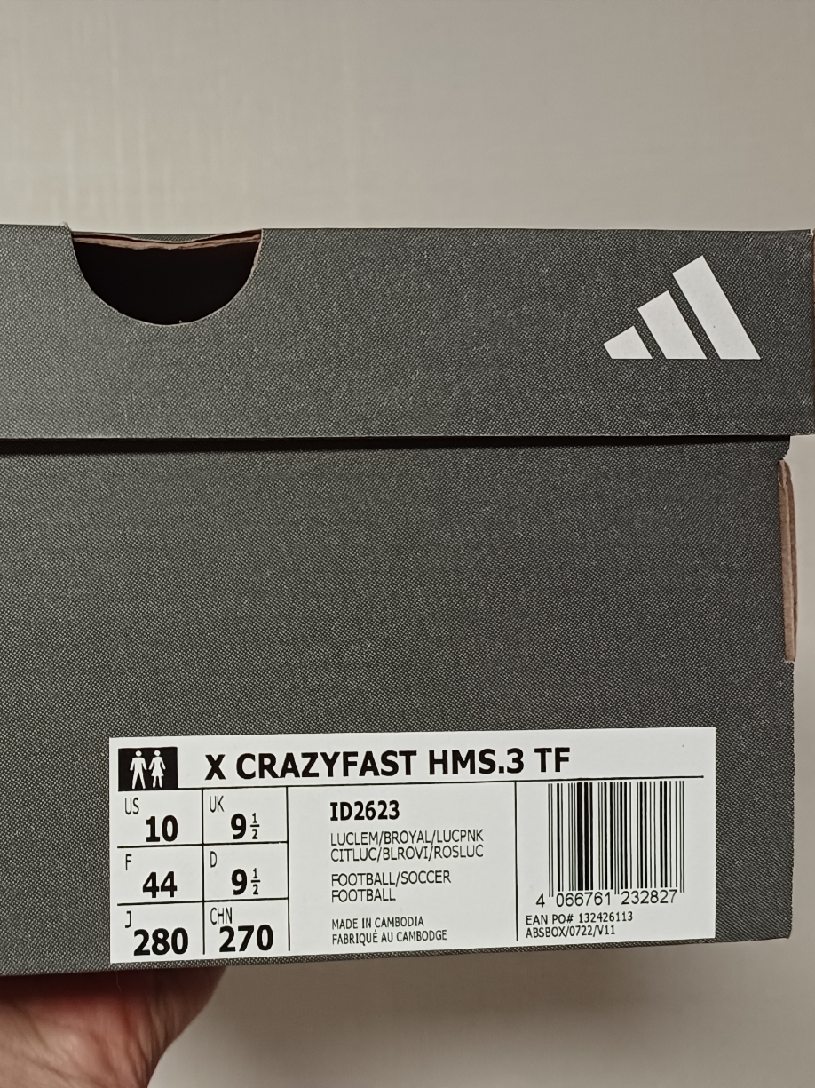 Adidas X Crazyfast HMS.3 TF Lucid Lemon Lucid Pink 착용 스타일 - 2