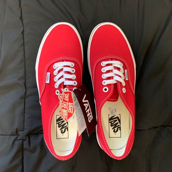 Vans Authentic Red 착용 스타일 - 2