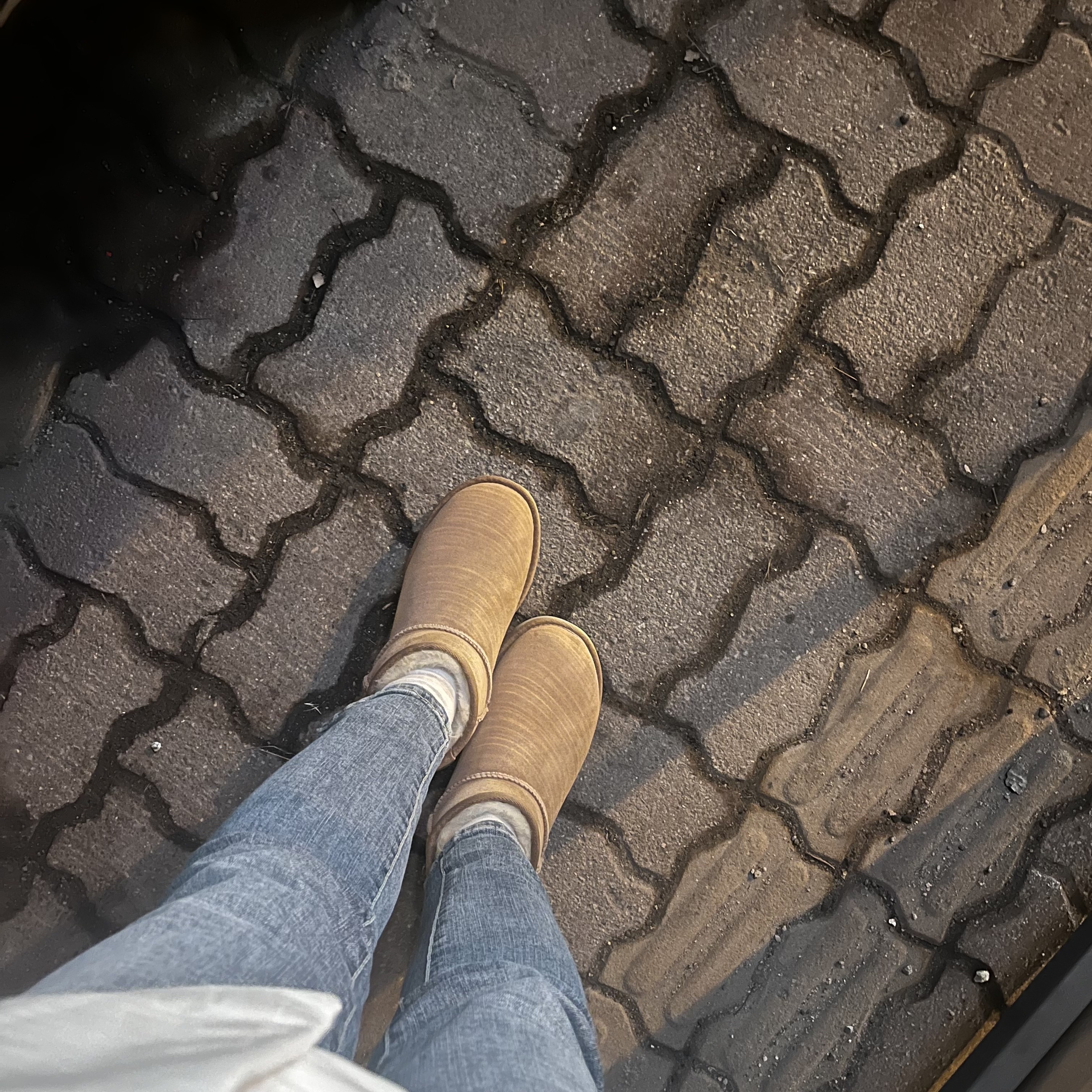 (W) UGG Classic Ultra Mini Boots Chestnut 착용 스타일