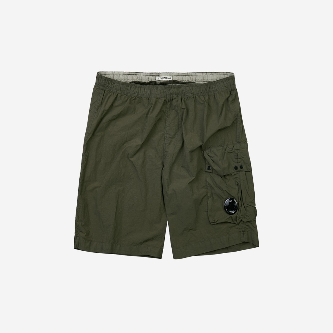 C.P. Company Flatt Nylon Lens Swim Shorts Ivy Green - 23SS 상세 이미지 1