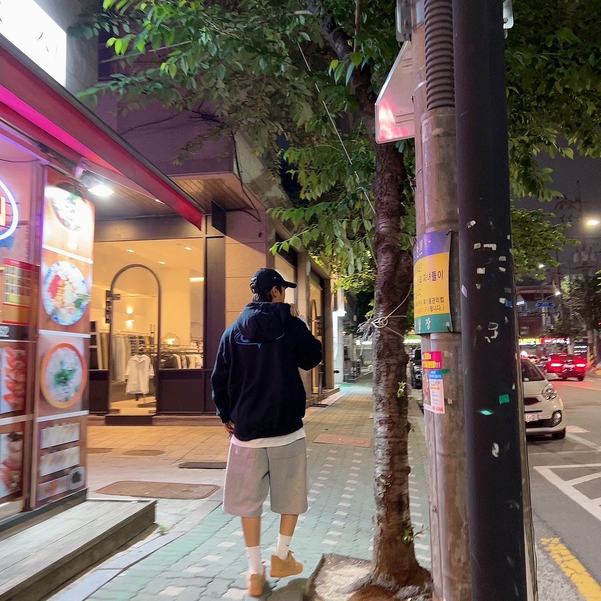 Nike x Off-White NRG Fleece Hoodie Black - Asia, Nike Air Force 1 '07 WB Flax 착용 스타일