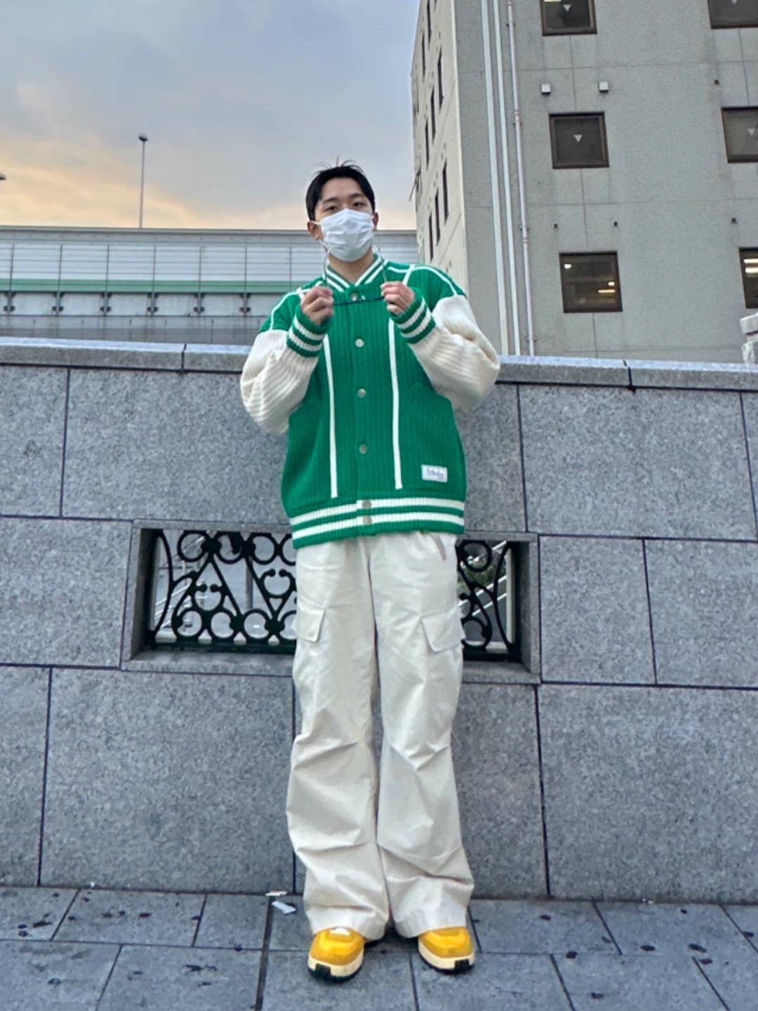 Nike Life Harrington Jacket Oil Green - Asia, Thevinylhouse Yin Yang Varsity Jacket Green 착용 스타일 - 4