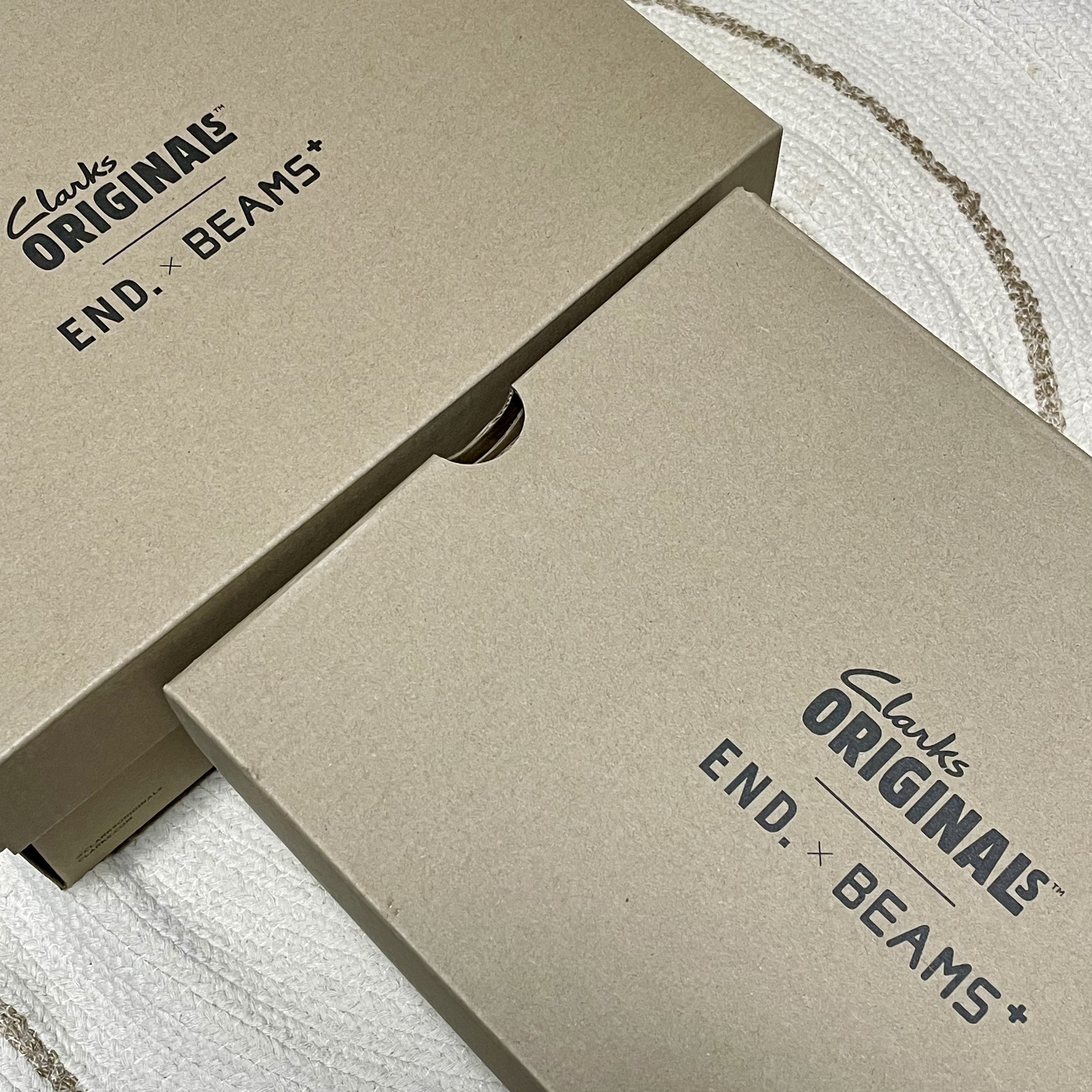 Clarks x END. x Beams Plus Ski Club Wallabee Mule Maple 착용 스타일 - 1