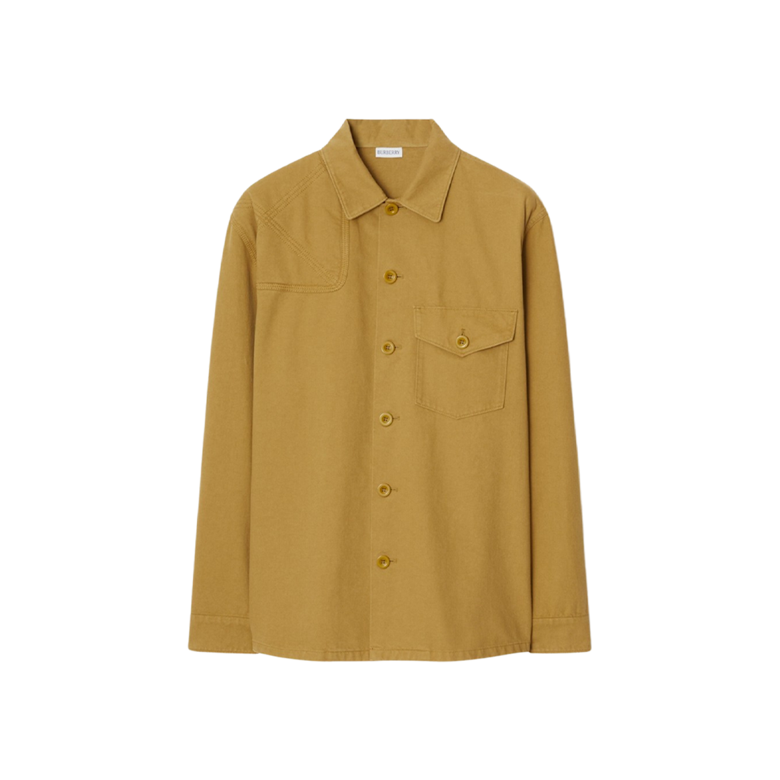 Burberry Panelled Cotton Shirt Manilla 상세 이미지 1