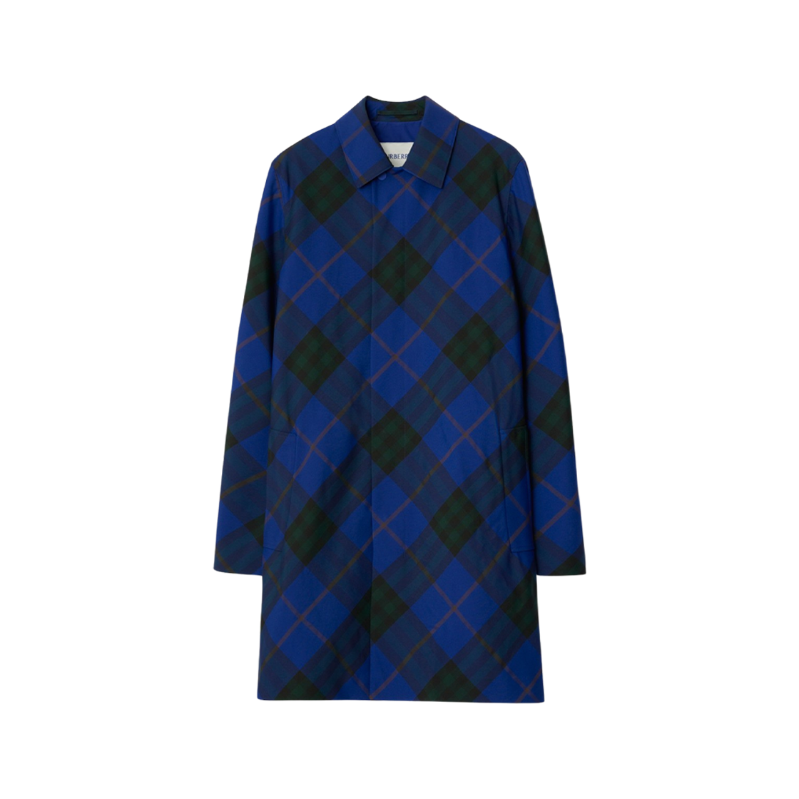 Burberry Mid-Length Check Car Coat Knight 상세 이미지 1