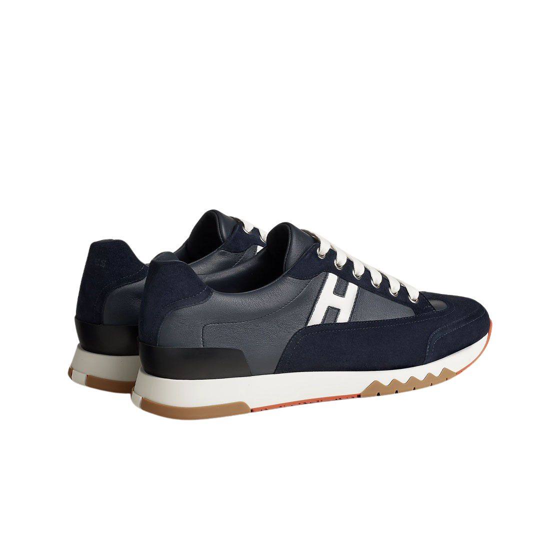 에르메스 트레일 스니커즈 카프스킨 스웨이드 고트스킨 & 마린(Hermes Trail Sneakers Calfskin Suede Goatskin & Marine) - 2