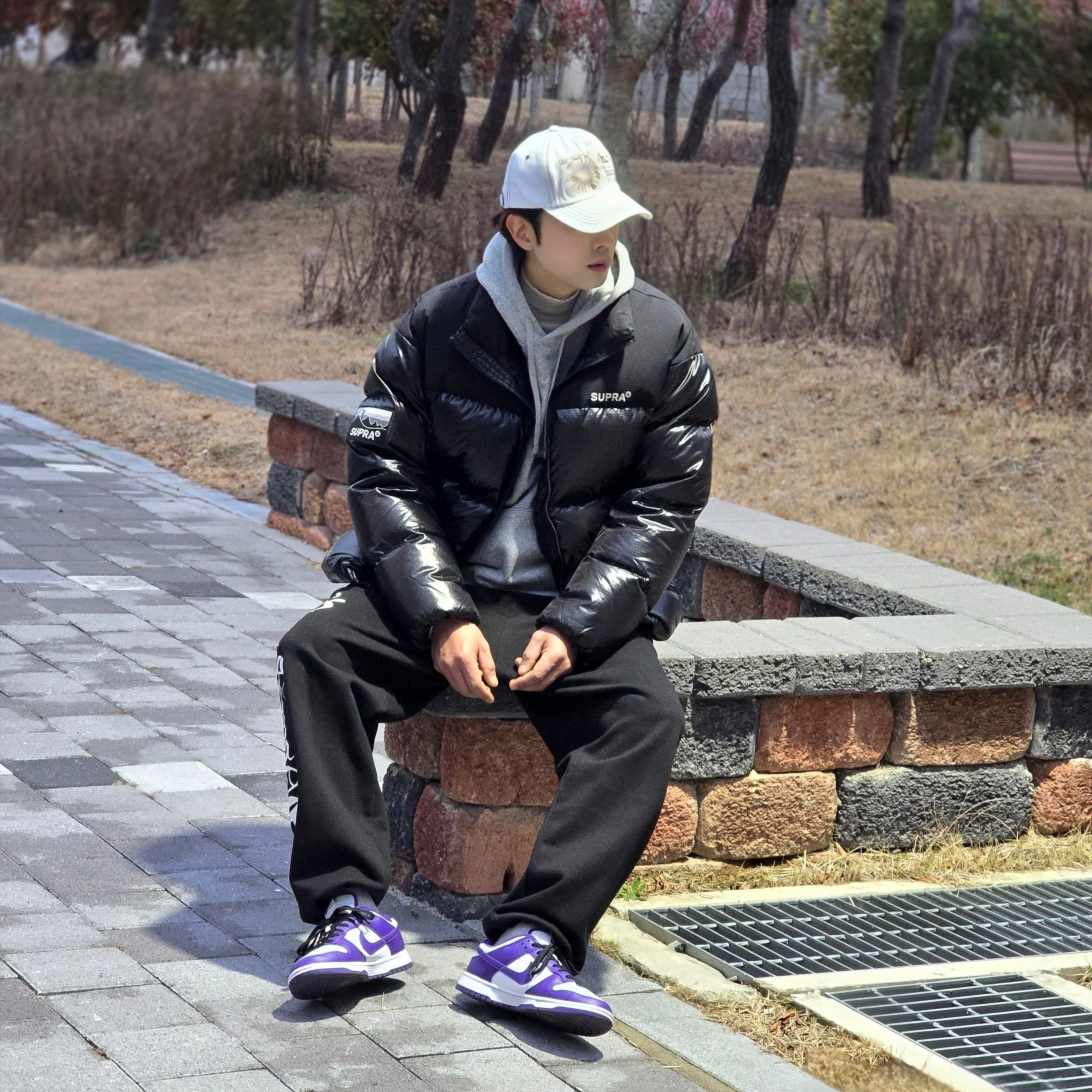 Nike NSW Club Pullover Hoodie Dark Grey Heather - Asia, Nike NSW Club Fleece Pullover Hoodie Dark Grey Heather - Asia 착용 스타일 - 3
