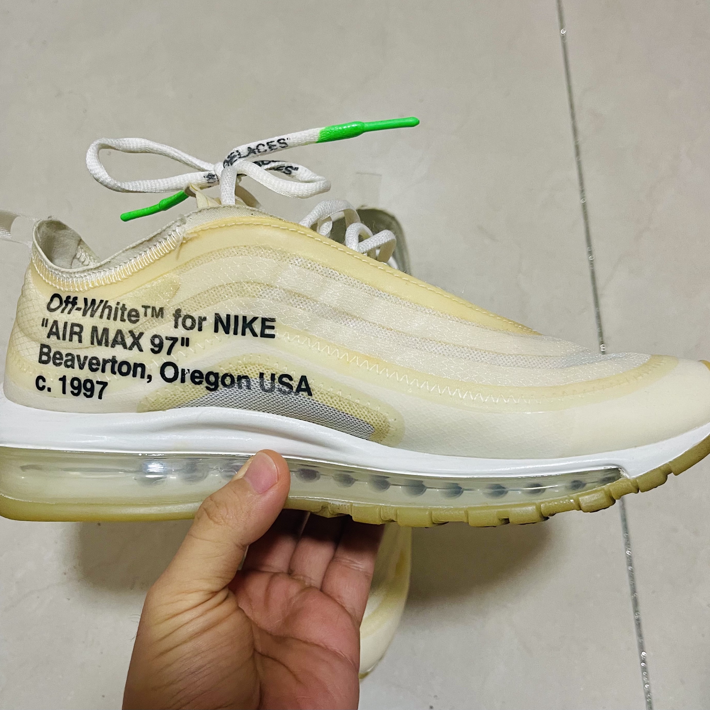 Nike x Off-White Air Max 97 OG The Ten 착용 스타일 - 3