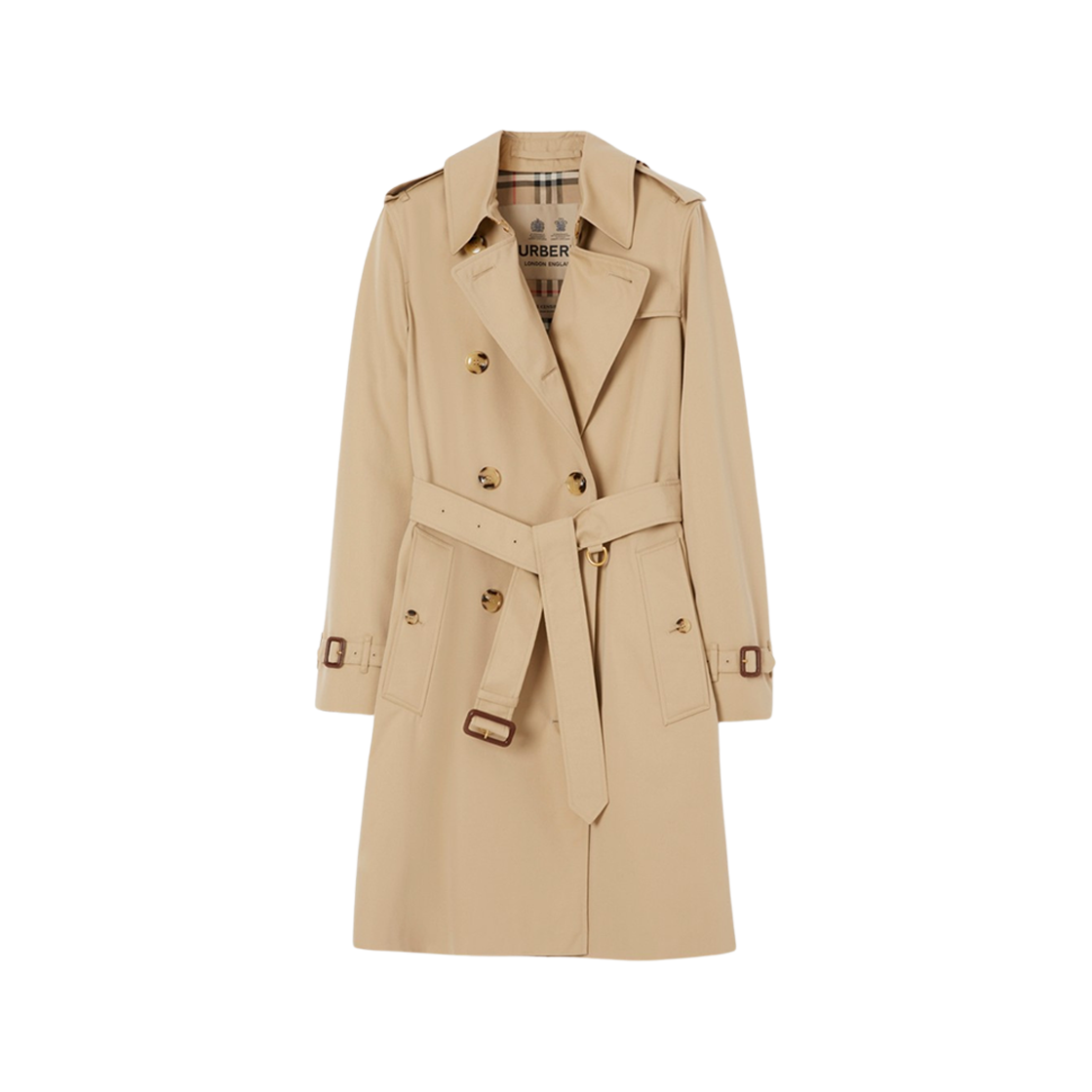 (W) 버버리 켄싱턴 헤리티지 트렌치 코트 허니 | Burberry | Kream