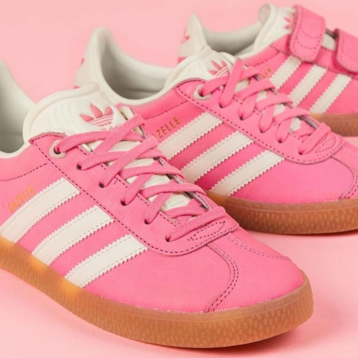 (J) Adidas Gazelle Pink Fusion Ivory 착용 스타일