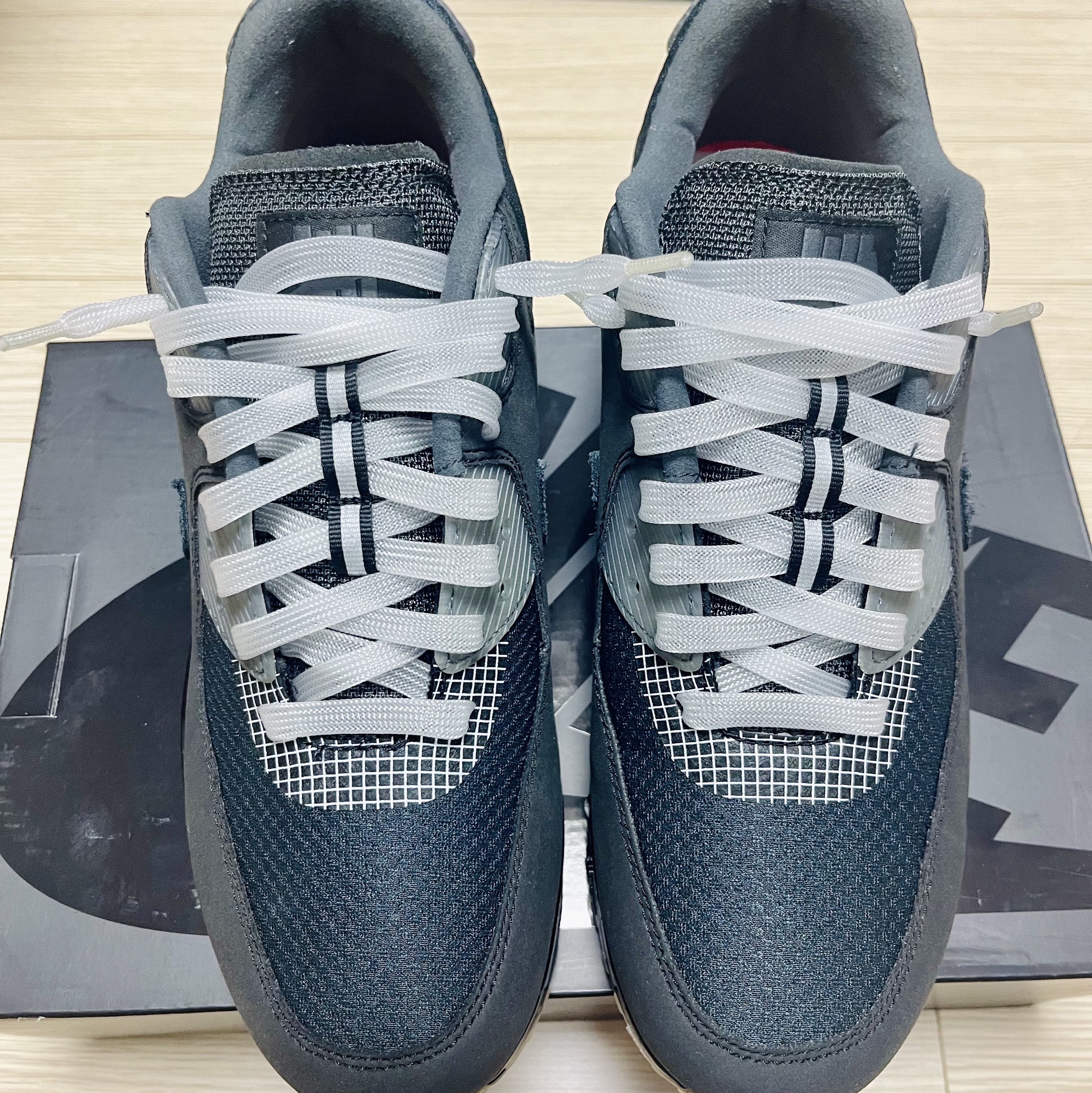 Nike x Undefeated Air Max 90 Black 2020 착용 스타일 - 1