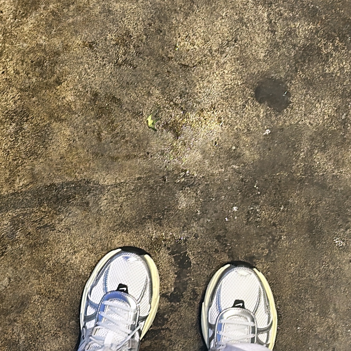 Nike V2K Run Summit White Metallic Silver 착용 스타일