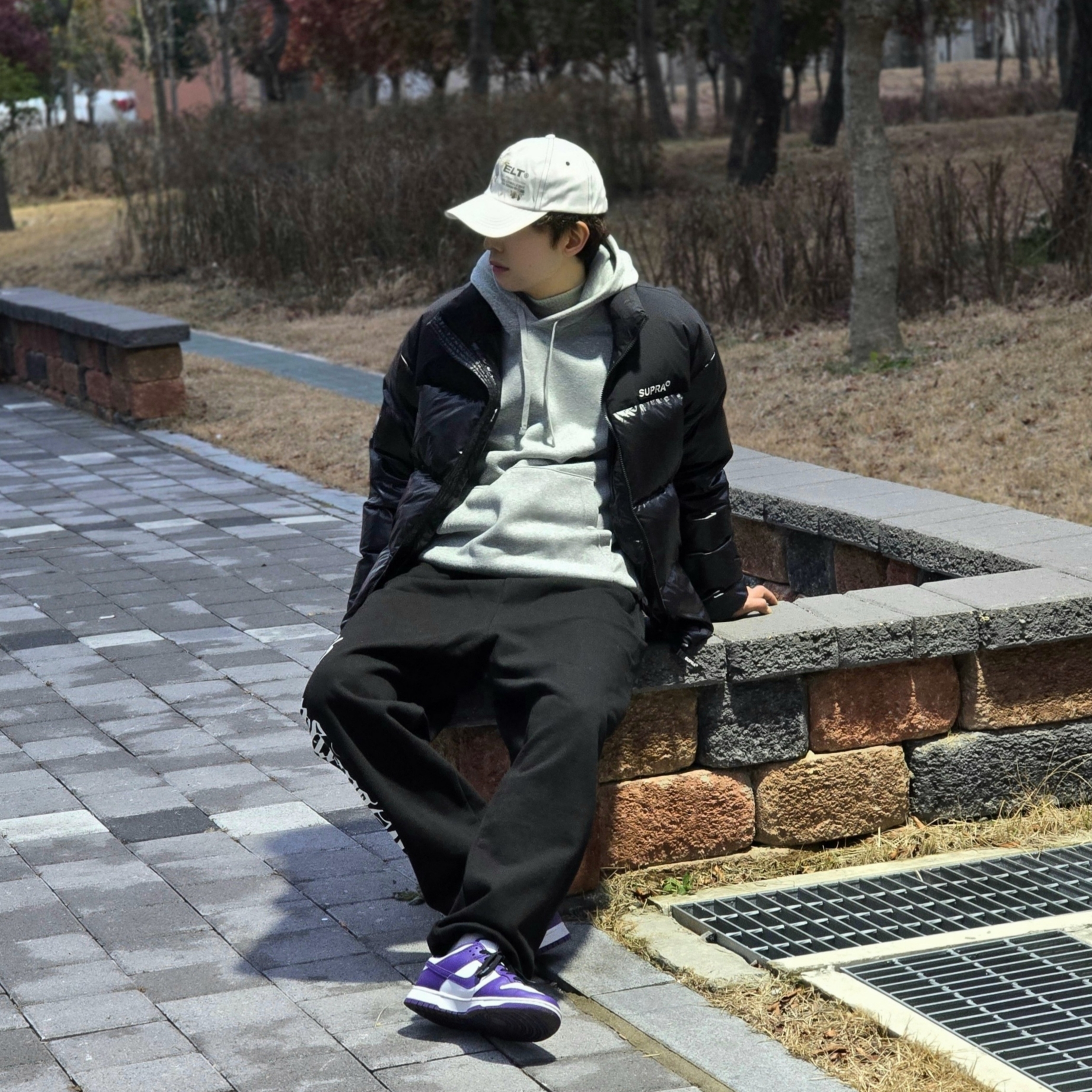 Nike NSW Club Pullover Hoodie Dark Grey Heather - Asia, Nike NSW Club Fleece Pullover Hoodie Dark Grey Heather - Asia 착용 스타일 - 1