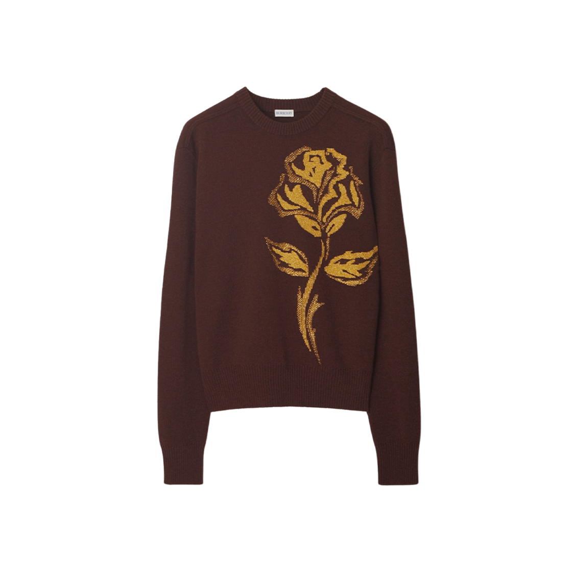 Burberry Rose Wool Blend Sweater Treacle 상세 이미지 1