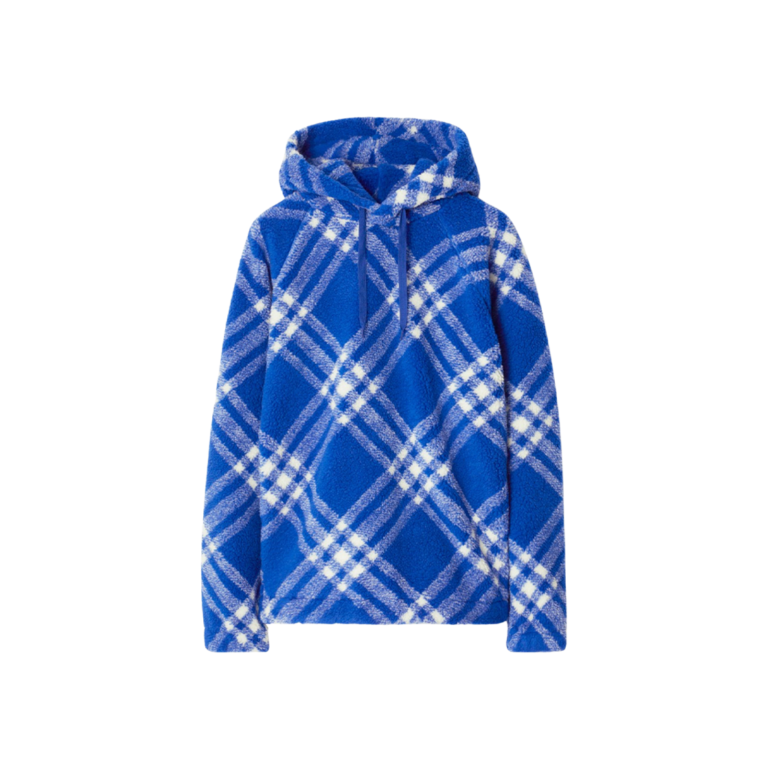 (W) Burberry Check Fleece Hoodie Knight 상세 이미지 1