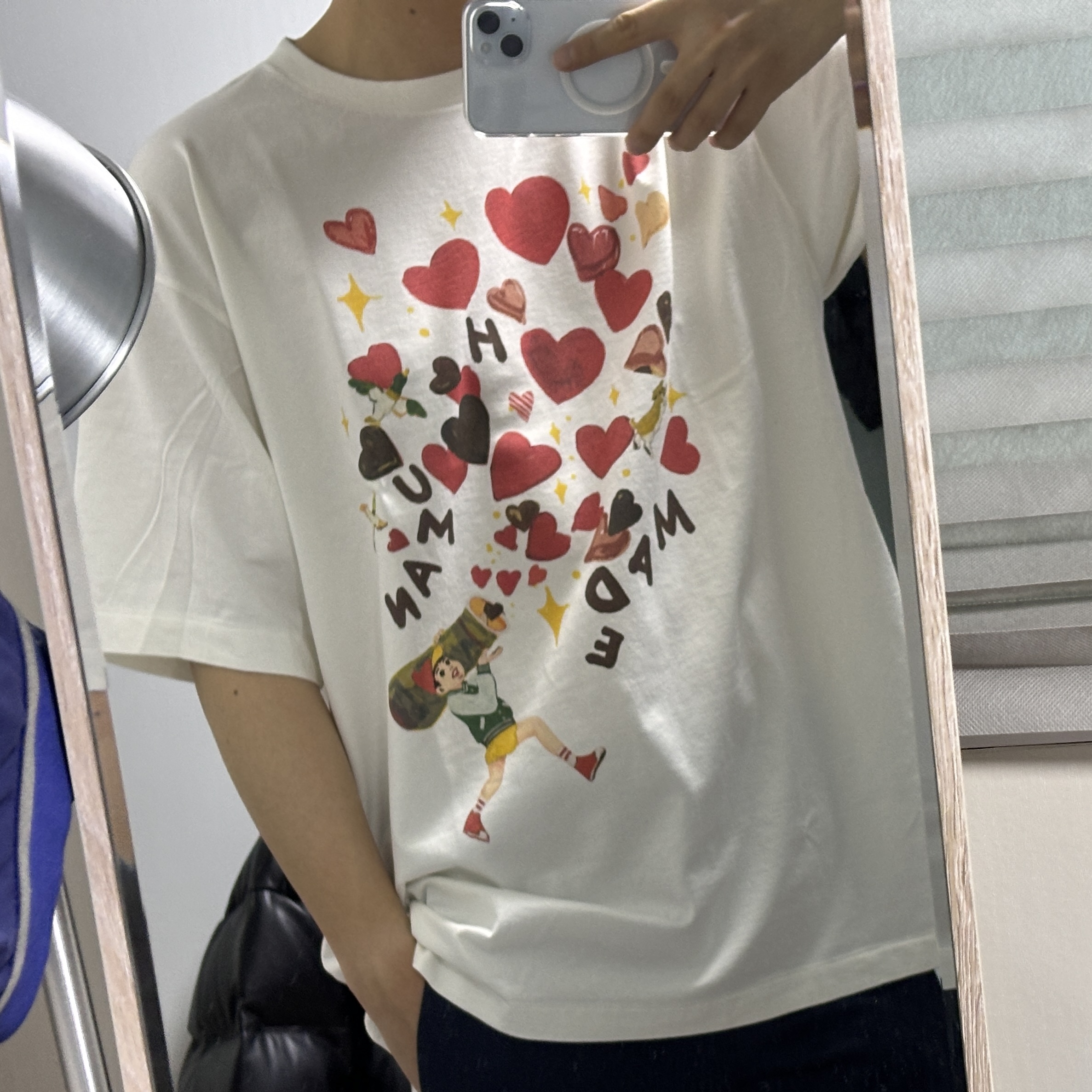Human Made Keiko Sootome T-shirt #17 White 착용 스타일 - 1