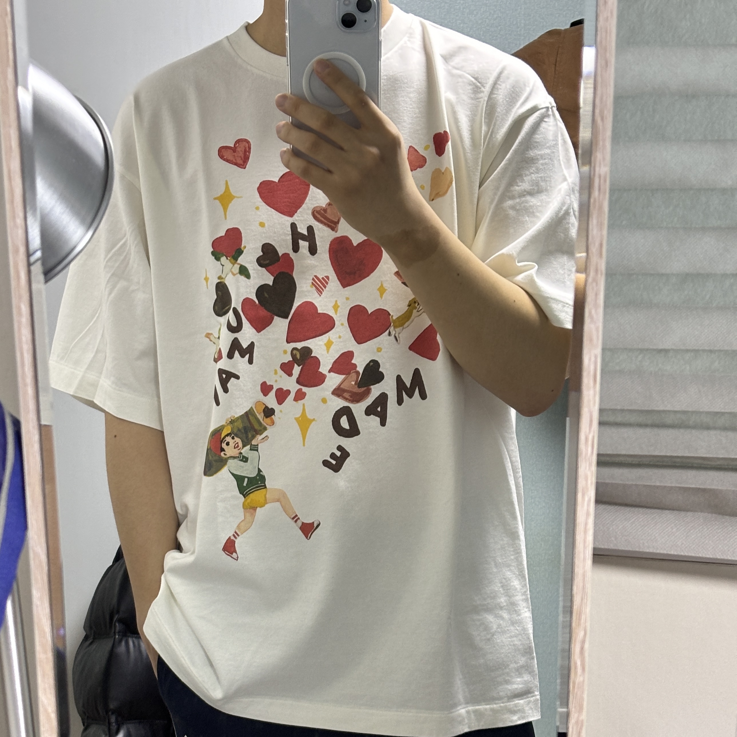 Human Made Keiko Sootome T-shirt #17 White 착용 스타일 - 2