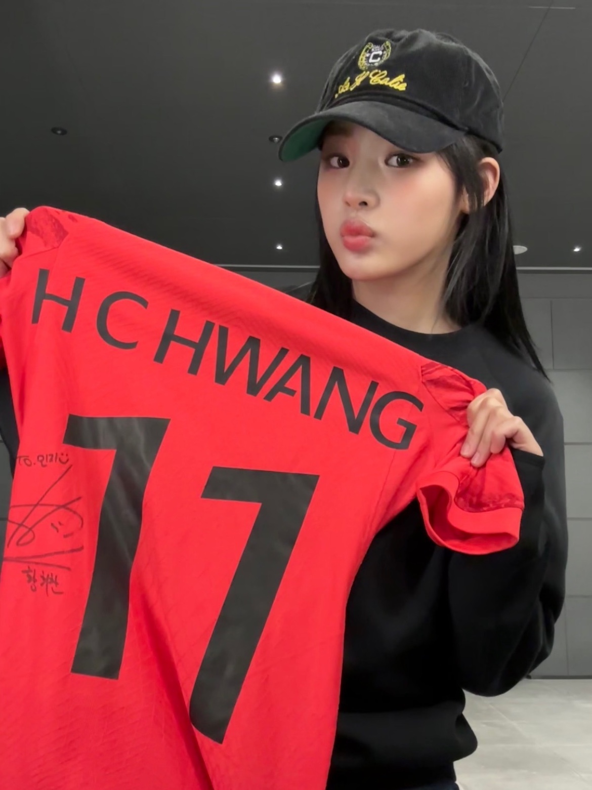 Nike Korea Dri-Fit Stadium Home SS Jersey Global Red - Asia (Non Marking Ver.) 착용 스타일 - 1